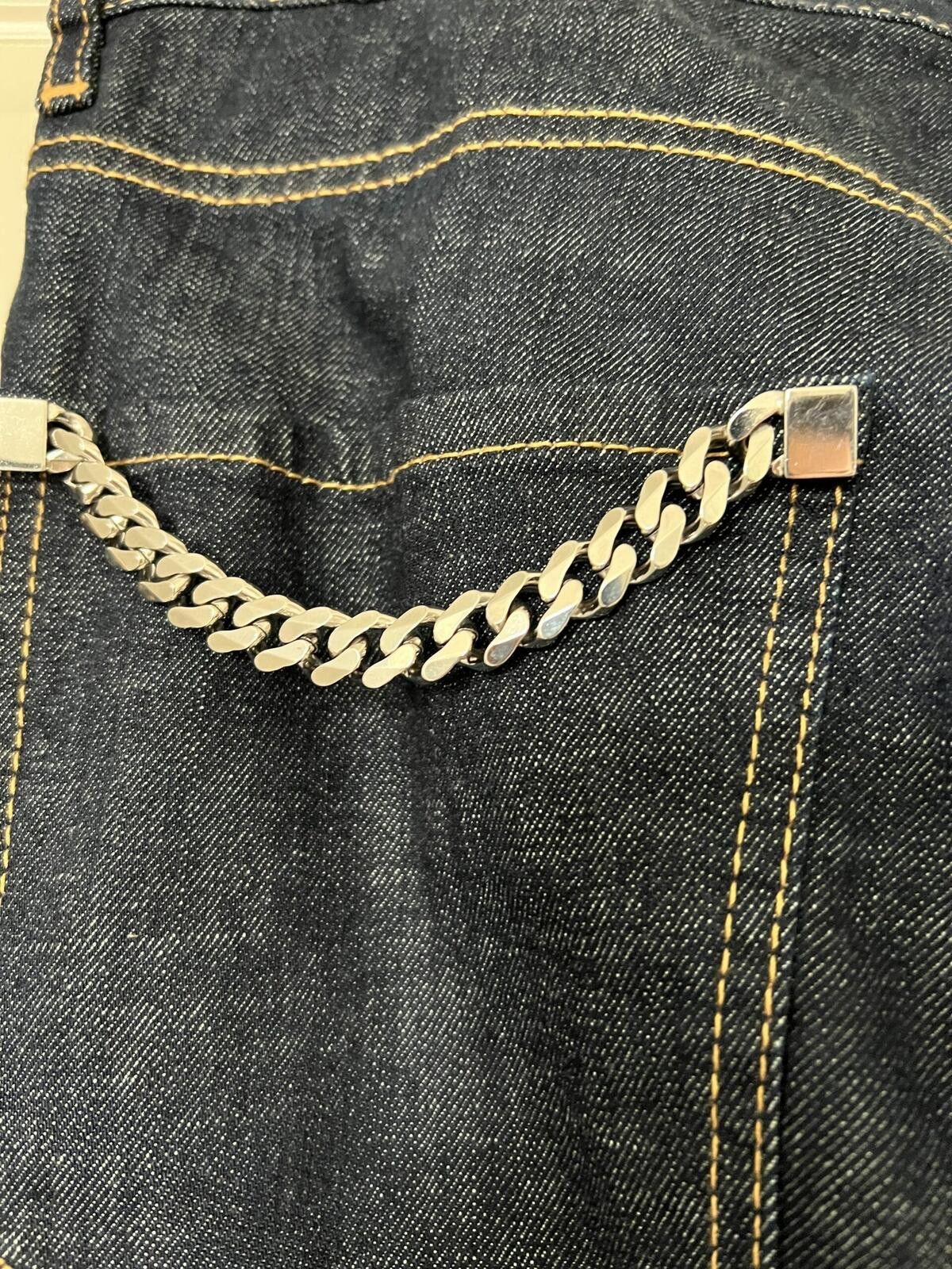 Dsquared2 Dsquared2 Men's Dark Blue Cool Guy Logo Chain Jeans sz 42 Size US 42 / EU 58 - 4 Thumbnail