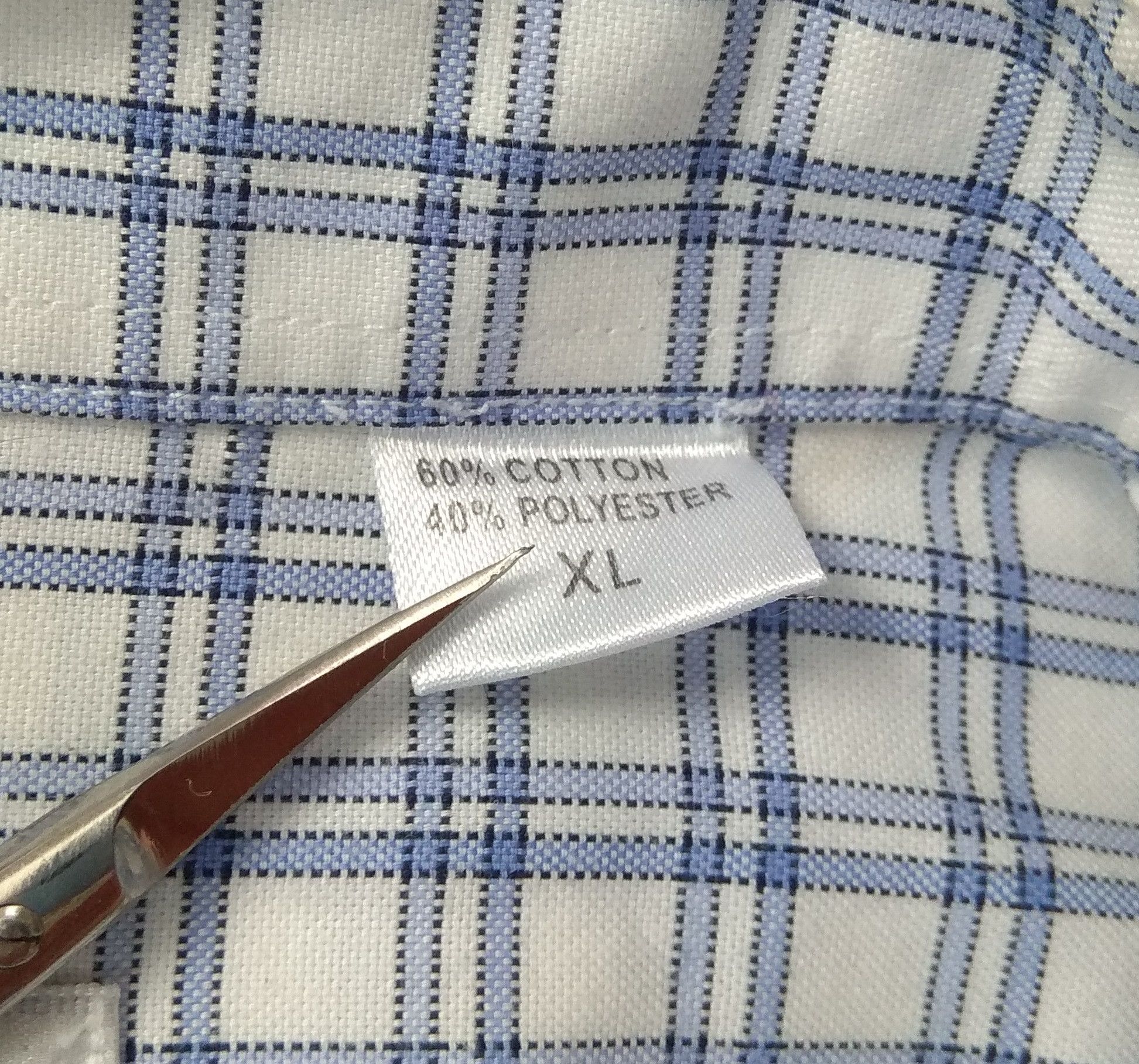 Yves Saint Laurent Vintage YSL Yves Saint Laurent Long Sleeve Check Shirt sz XL Size US XL / EU 56 / 4 - 7 Thumbnail