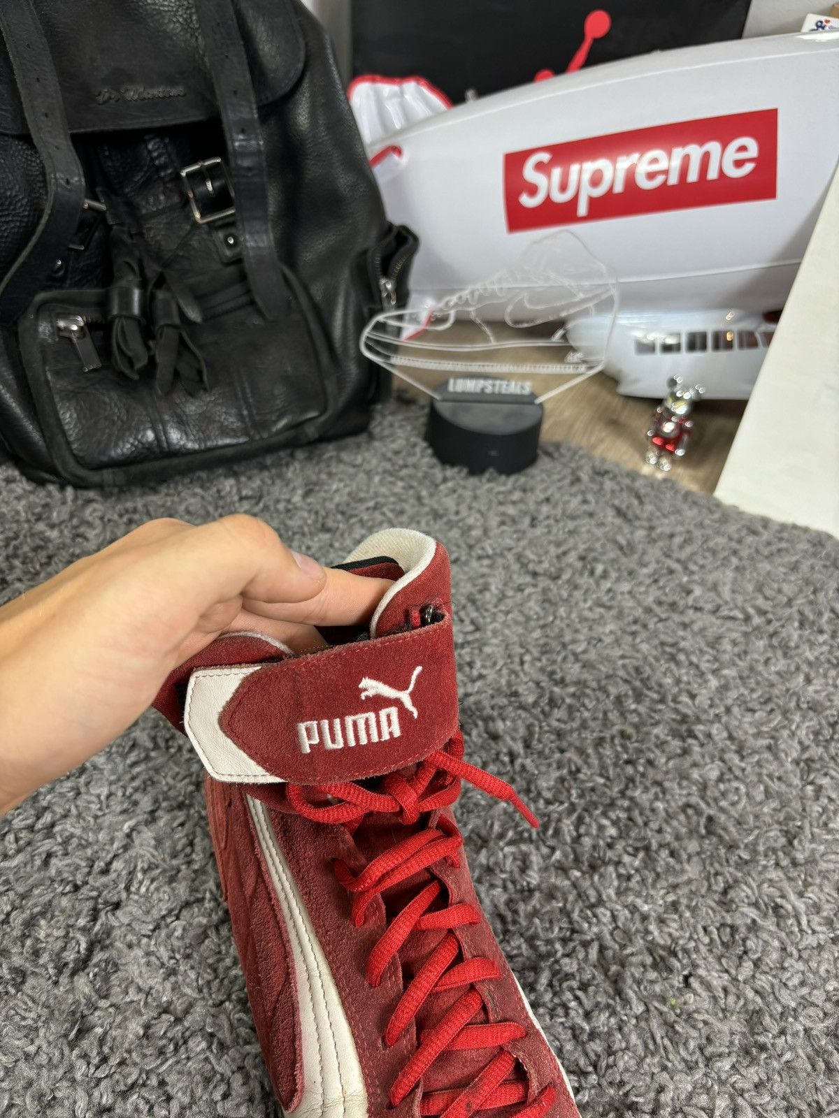 Puma × Vintage Rare Puma Ferrari Speed Cat High Top Sneakers Vintage Size US 9 / EU 42 - 5 Thumbnail