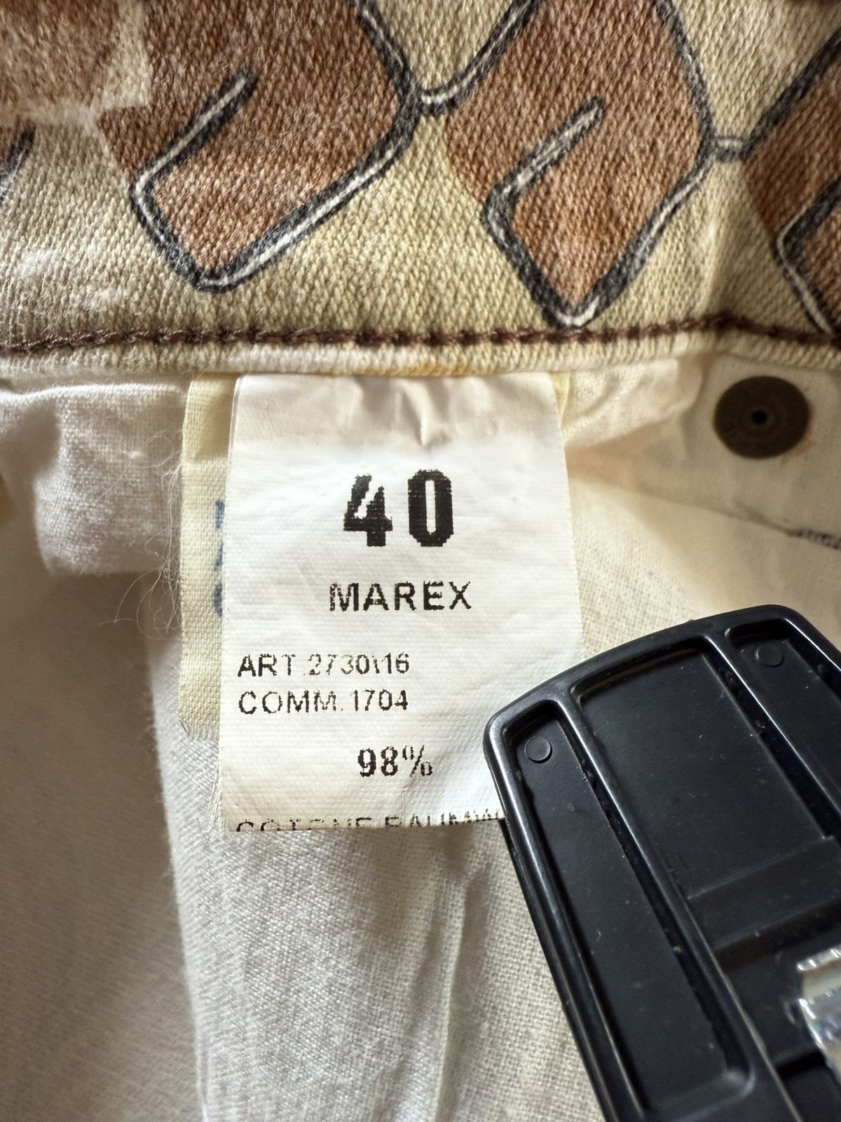 Other Angelo Marani Sun Flower Abstracts Art Denim Pants Size 26" / US 2 / IT 38 - 21 Thumbnail