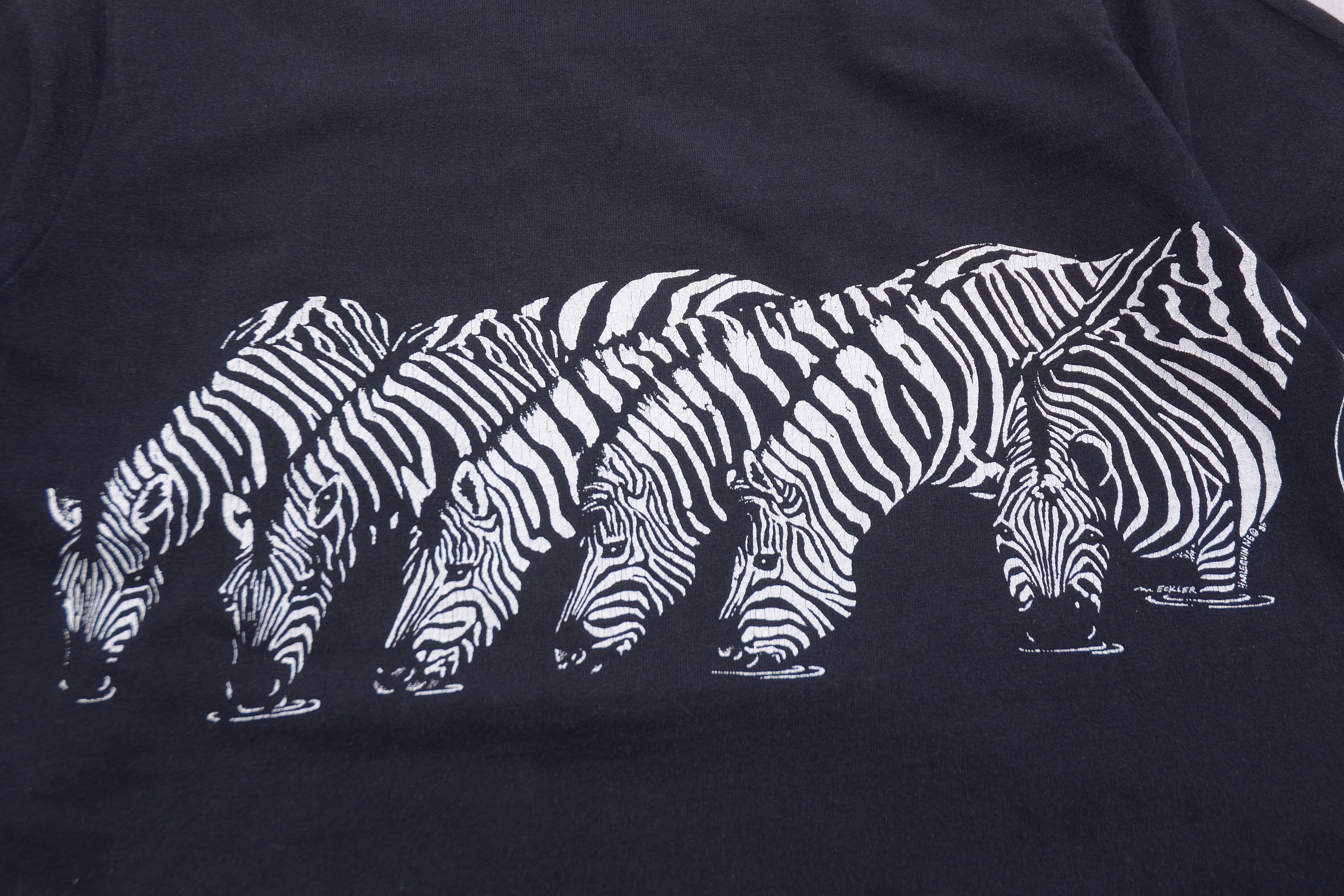 Vintage Vintage 80s Harlequin Zebras Single Stitch Rare T-shirt USA Size US M / EU 48-50 / 2 - 10 Thumbnail