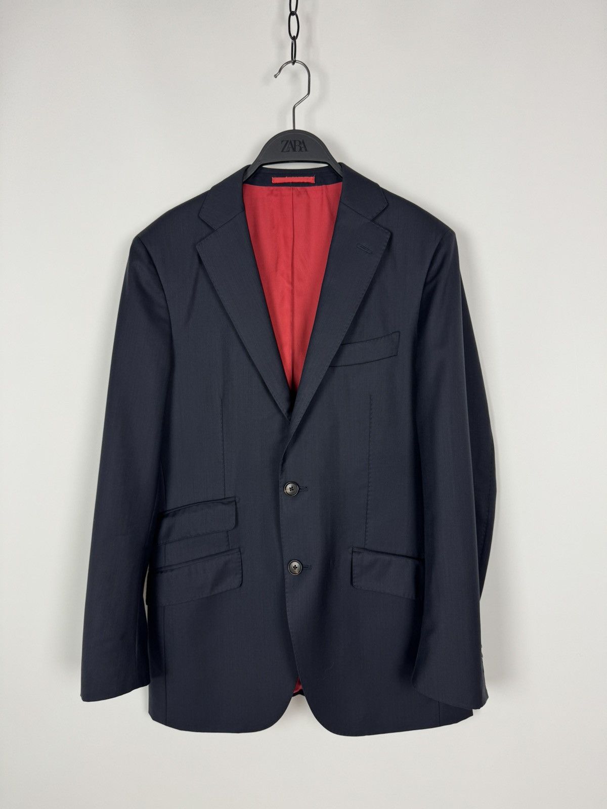 Suitsupply Suitsupply Sienna Wool Blue Men’s Blazer Jacket Size 46S - 2 Thumbnail
