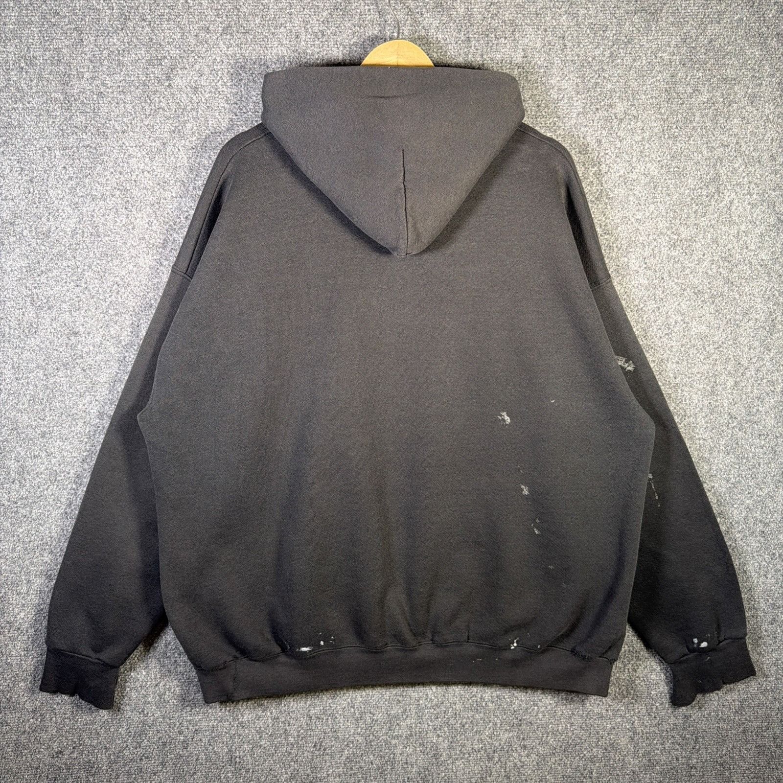 Girl Skateboards Vintage Skate Hoodie Mens 2XL Black 90s Faded Paint Splatter Size US XXL / EU 58 / 5 - 9 Thumbnail