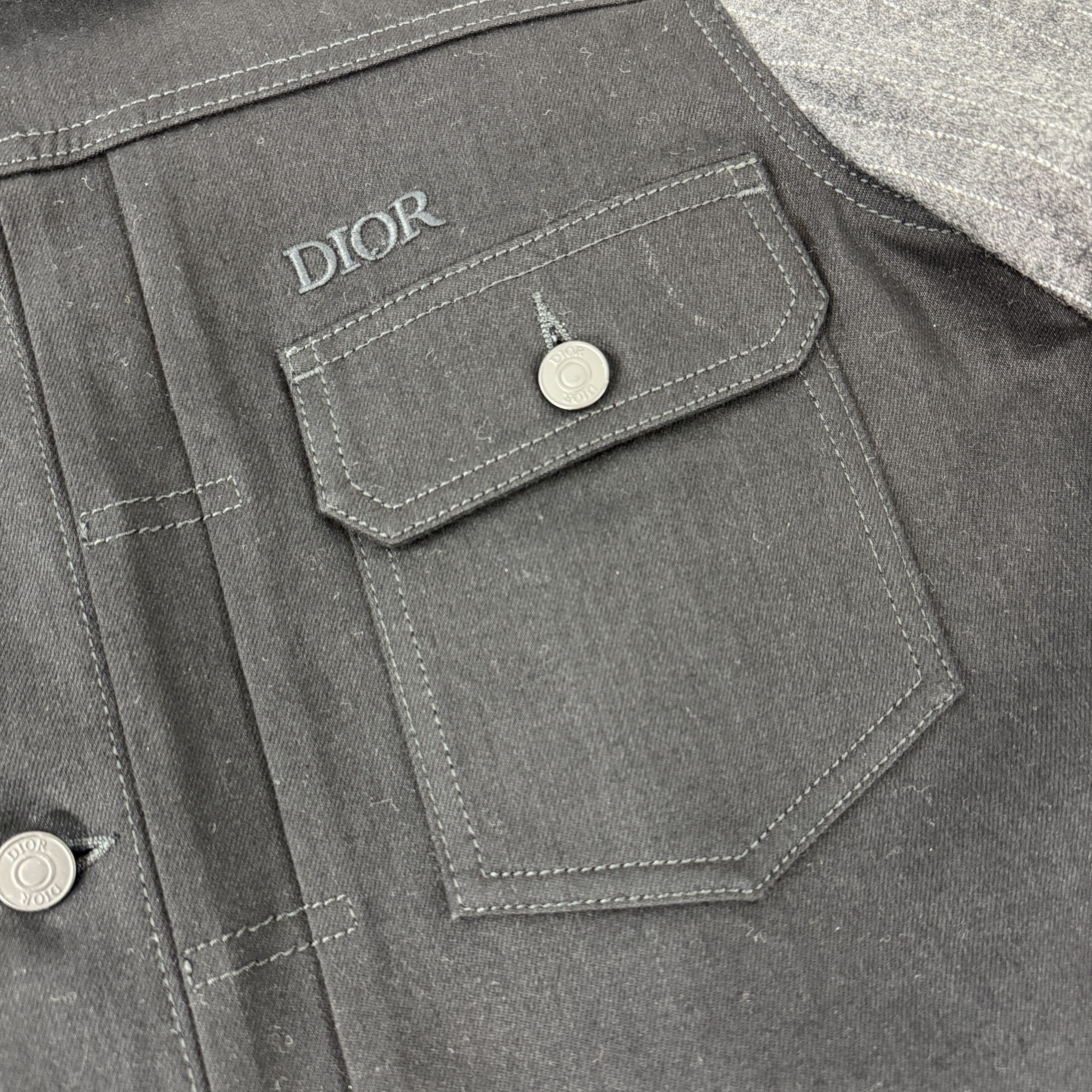 Dior Dior MKII Technical Denim Cotton Jacket In Black RRP £1200 Size US M / EU 48-50 / 2 - 3 Thumbnail