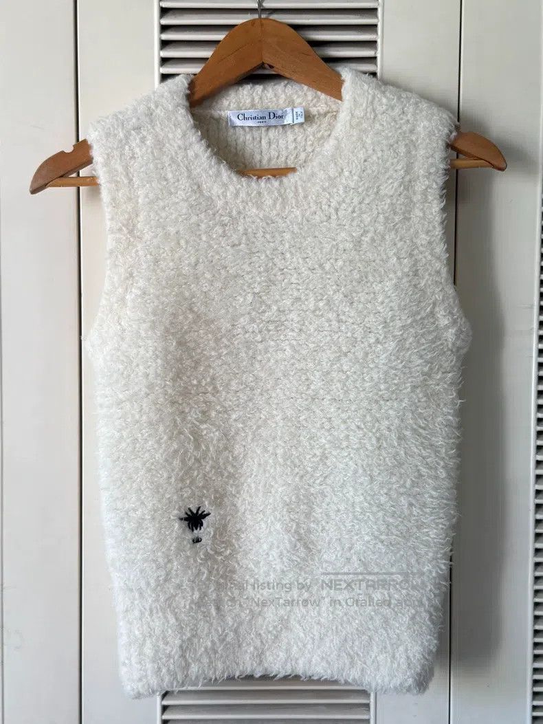 Dior Dior Milky white lamb wool vest Size XS / US 0-2 / IT 36-38 - 1 Thumbnail
