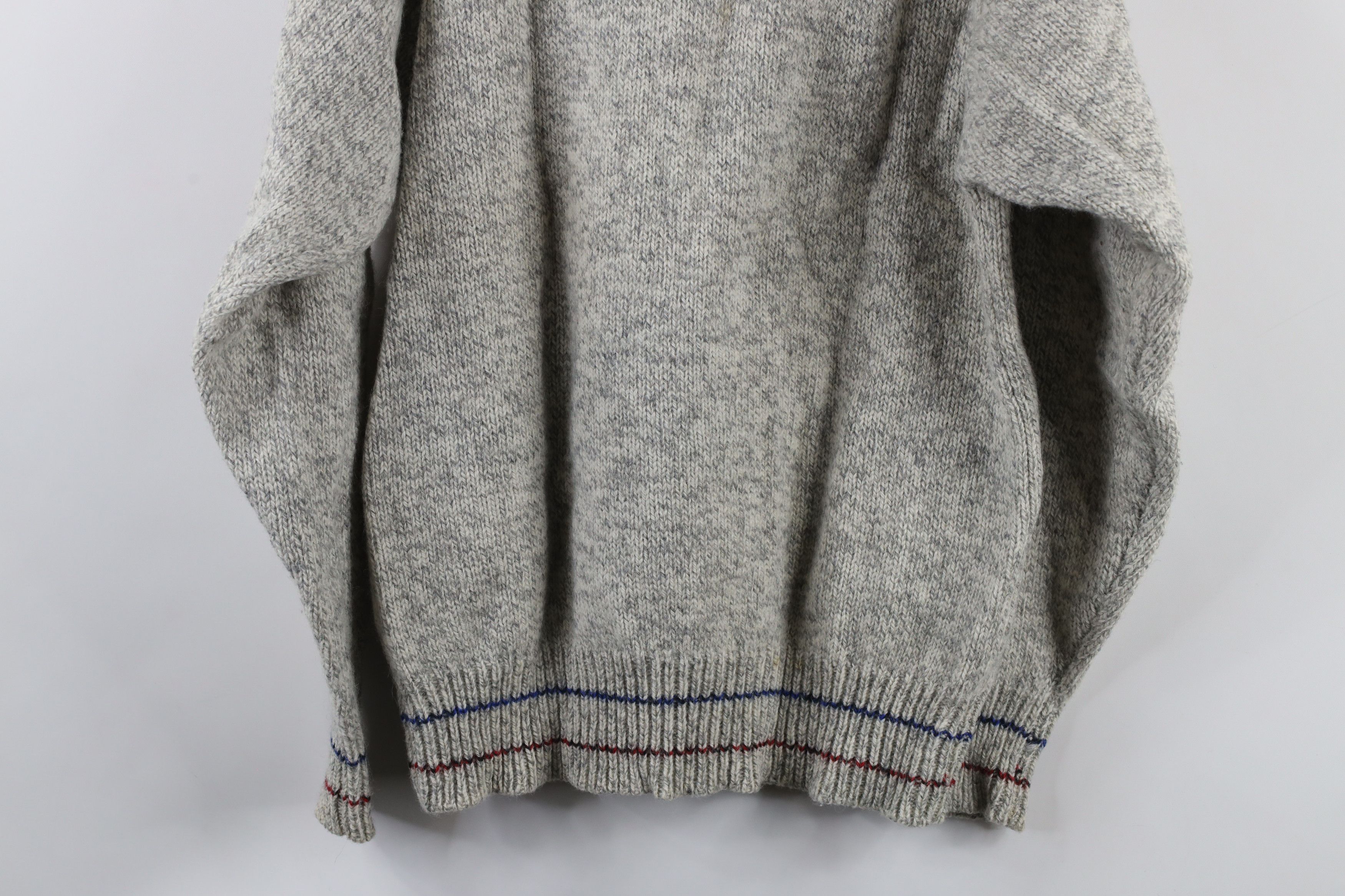 Vintage Vintage 90s Streetwear Heavyweight Wool Blend Knit Sweater Size US L / EU 52-54 / 3 - 12 Thumbnail