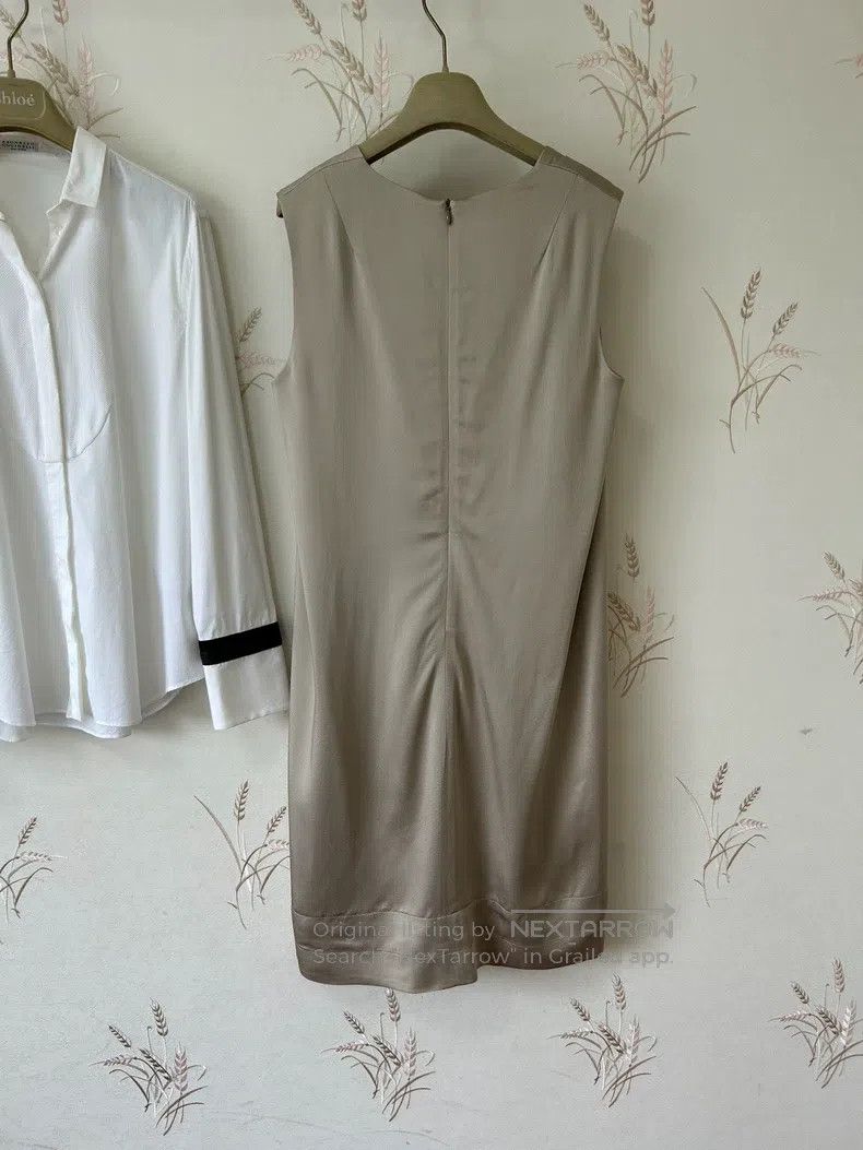 The Row The Row size 6 Champagne minimalist sleeveless dress Size M / US 6-8 / IT 42-44 - 3 Thumbnail