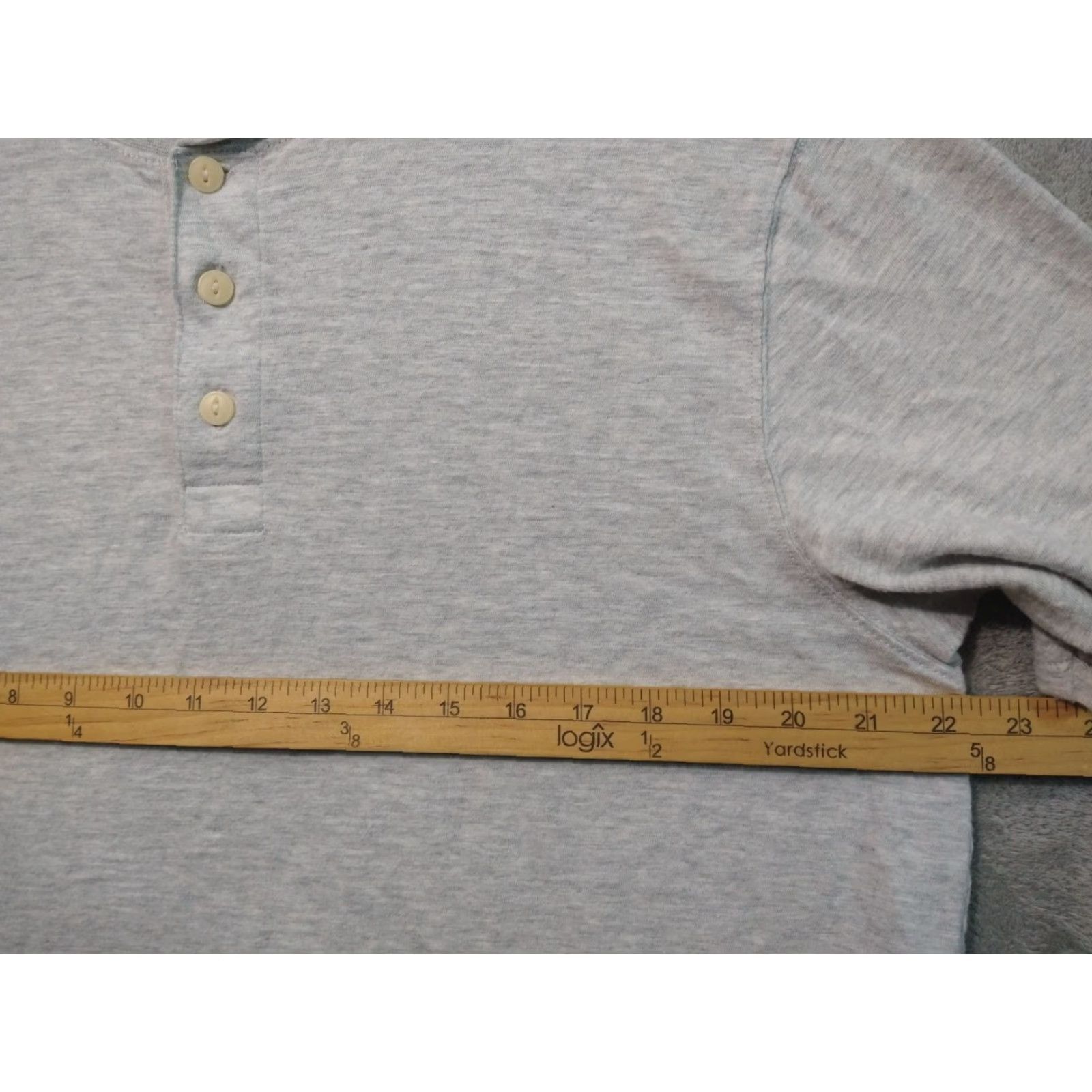 American Eagle Outfitters American Eagle Shirt Mens Large Tall Gray Henley Super Soft Short Sleeve Size US L / EU 52-54 / 3 - 4 Thumbnail