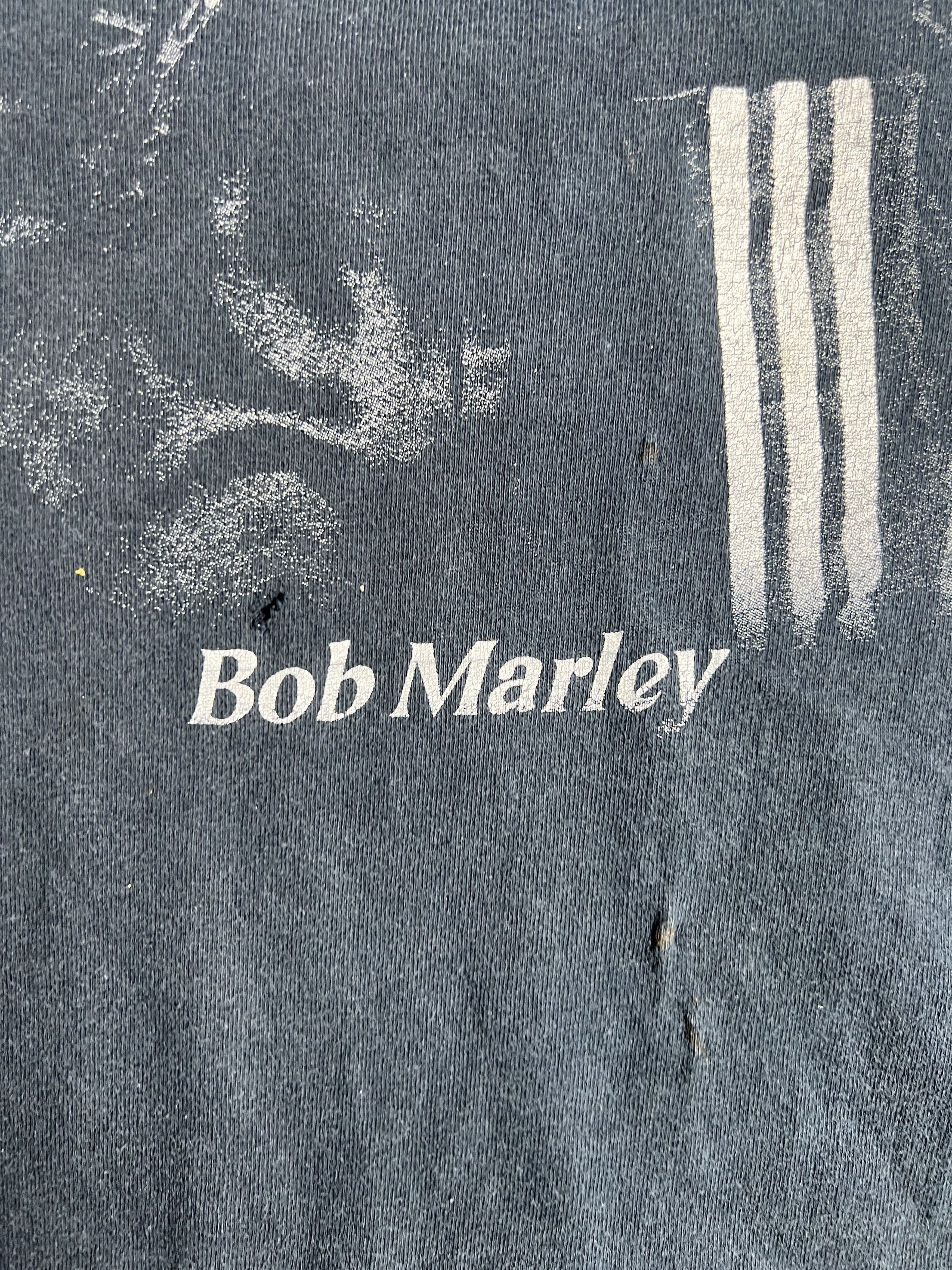 Bob Marley × Vintage VTG Bob Marley Reggae Faded Black Graphic Tee (XXL) GTME583 Size US XXL / EU 58 / 5 - 4 Thumbnail