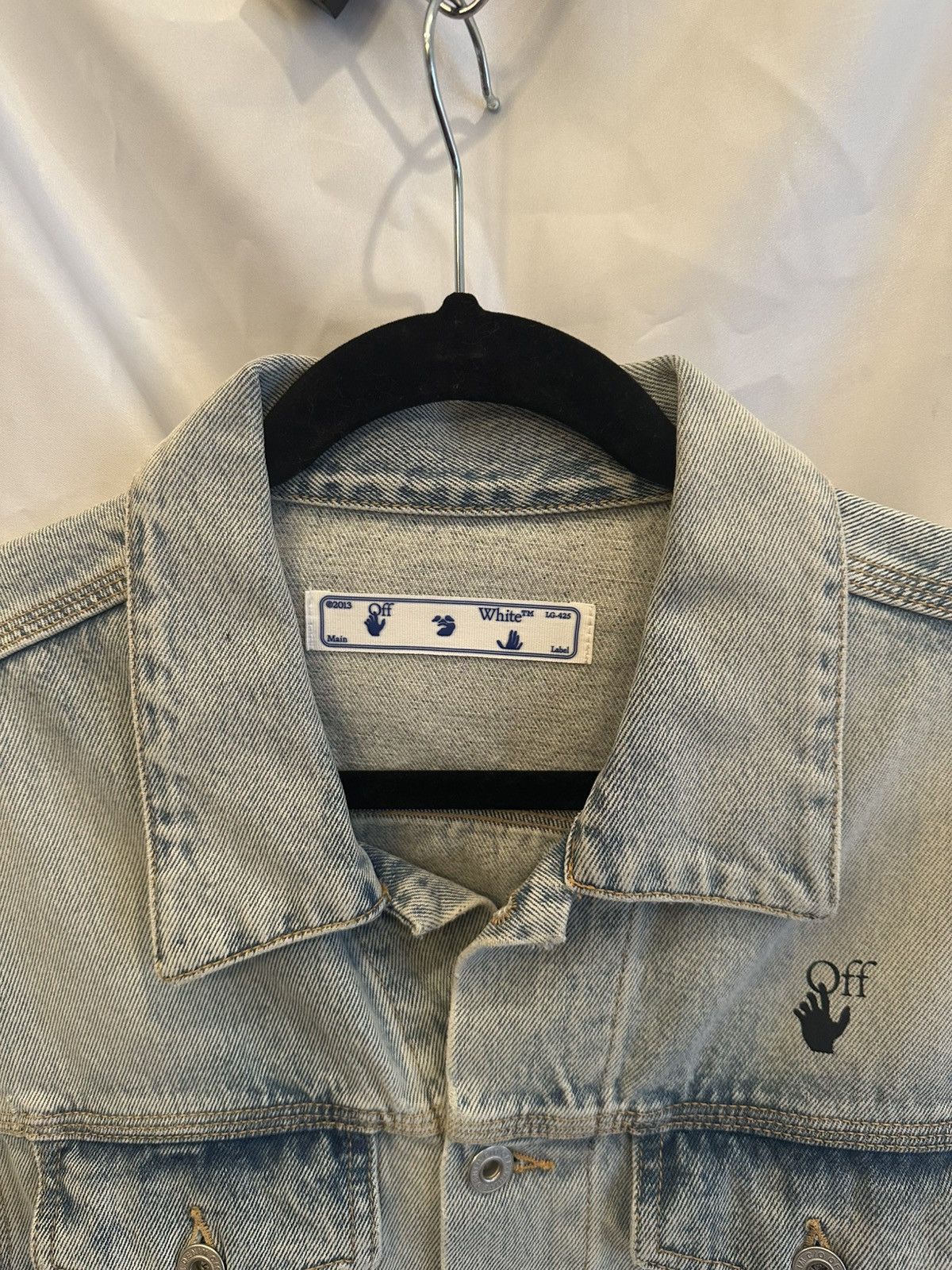 Off-White Off-White Mona Lisa Denim Jacket Size US L / EU 52-54 / 3 - 2 Thumbnail