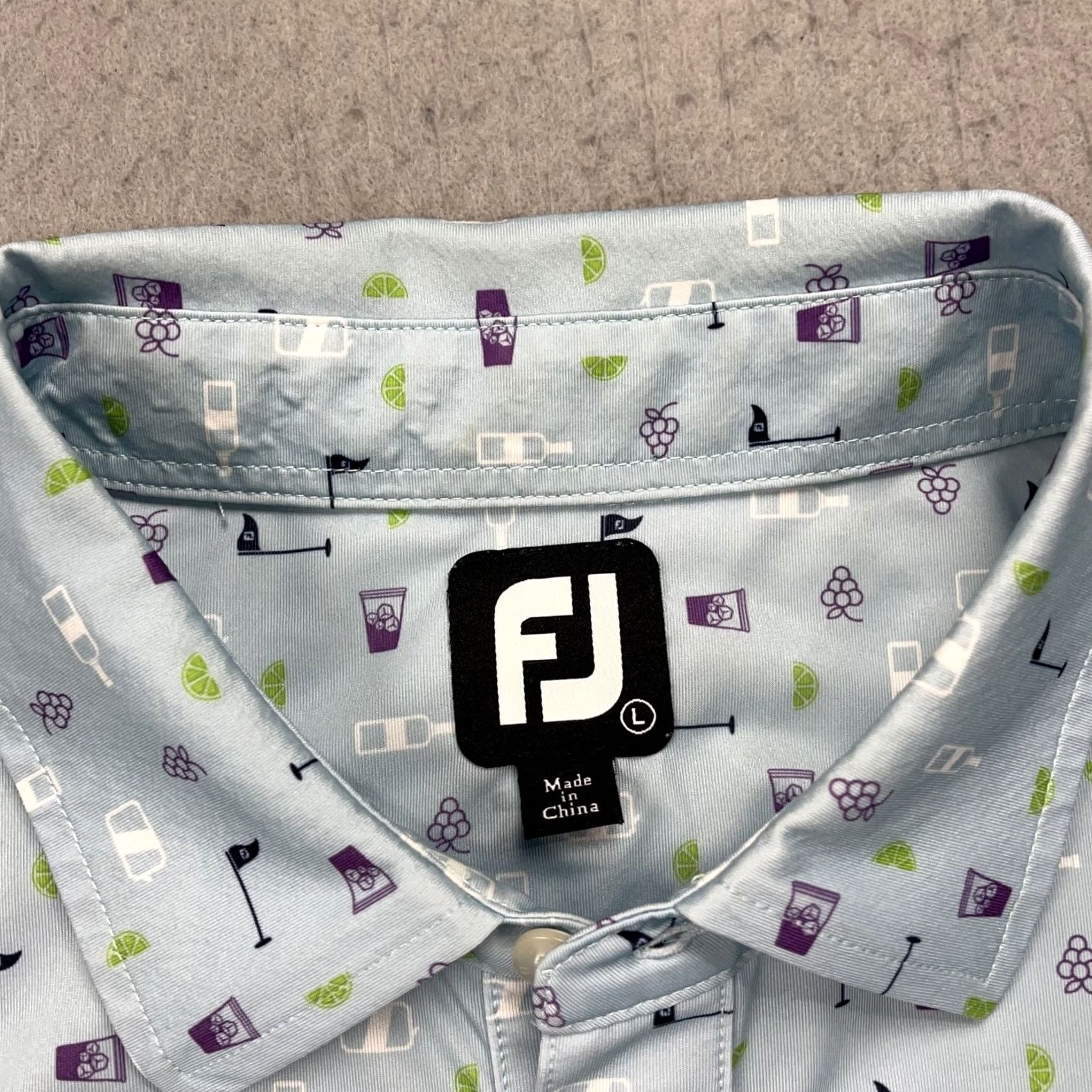 Footjoy FootJoy Polo Shirt Mens L Blue Golf Logo Breathable Stretch Short Sleeve Polo Mens Large Blue FootJoy Logo Golf Shirt Size US L / EU 52-54 / 3 - 4 Thumbnail