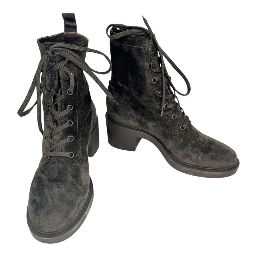 Gianvito Rossi Gianvito Rossi Suede Combat Boots Size US 8 / IT 38 - 3 Thumbnail