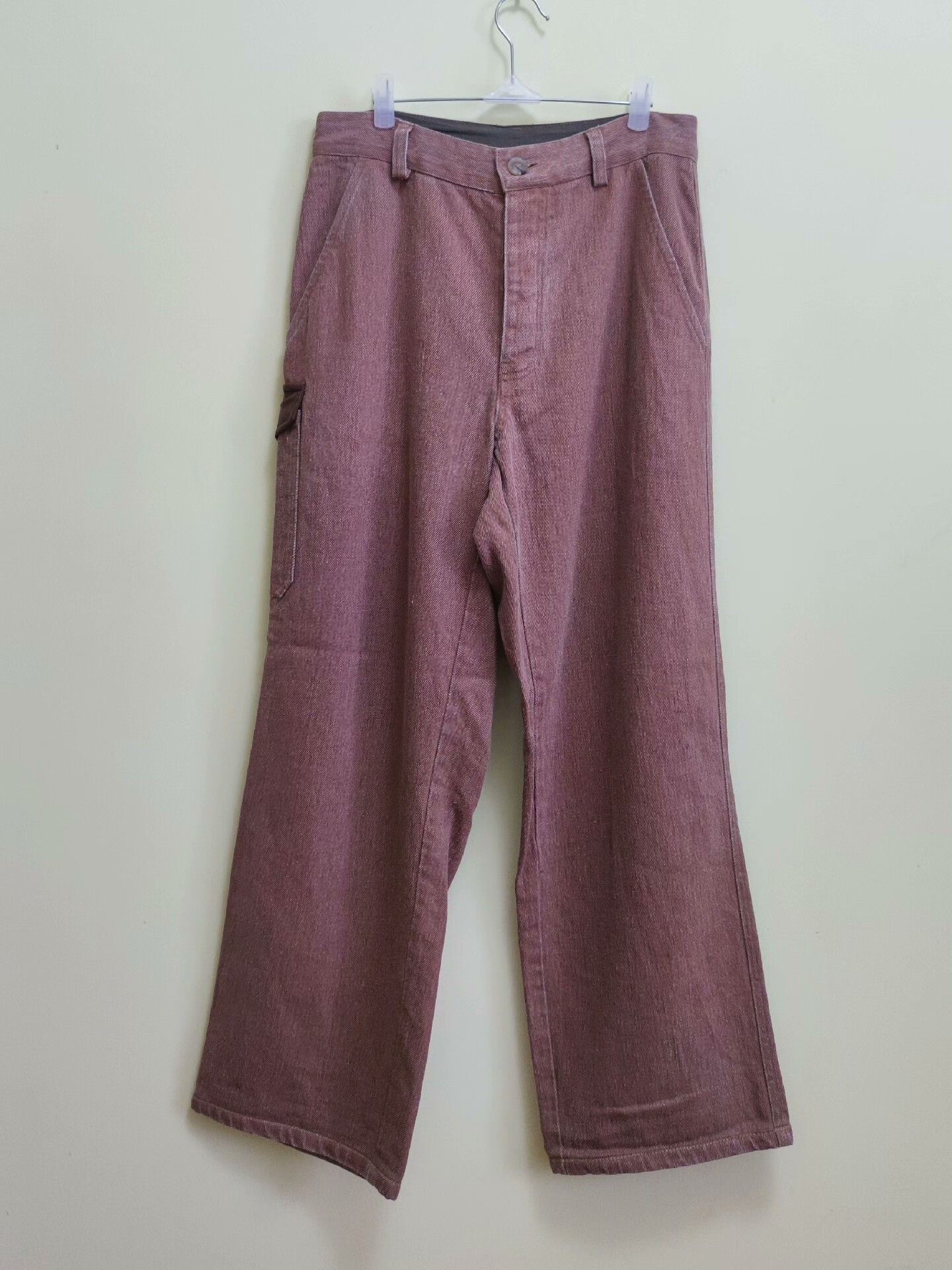 Nanushka Vintage Maple Red Linen Pants for Men Size US 32 / EU 48 - 1 Thumbnail