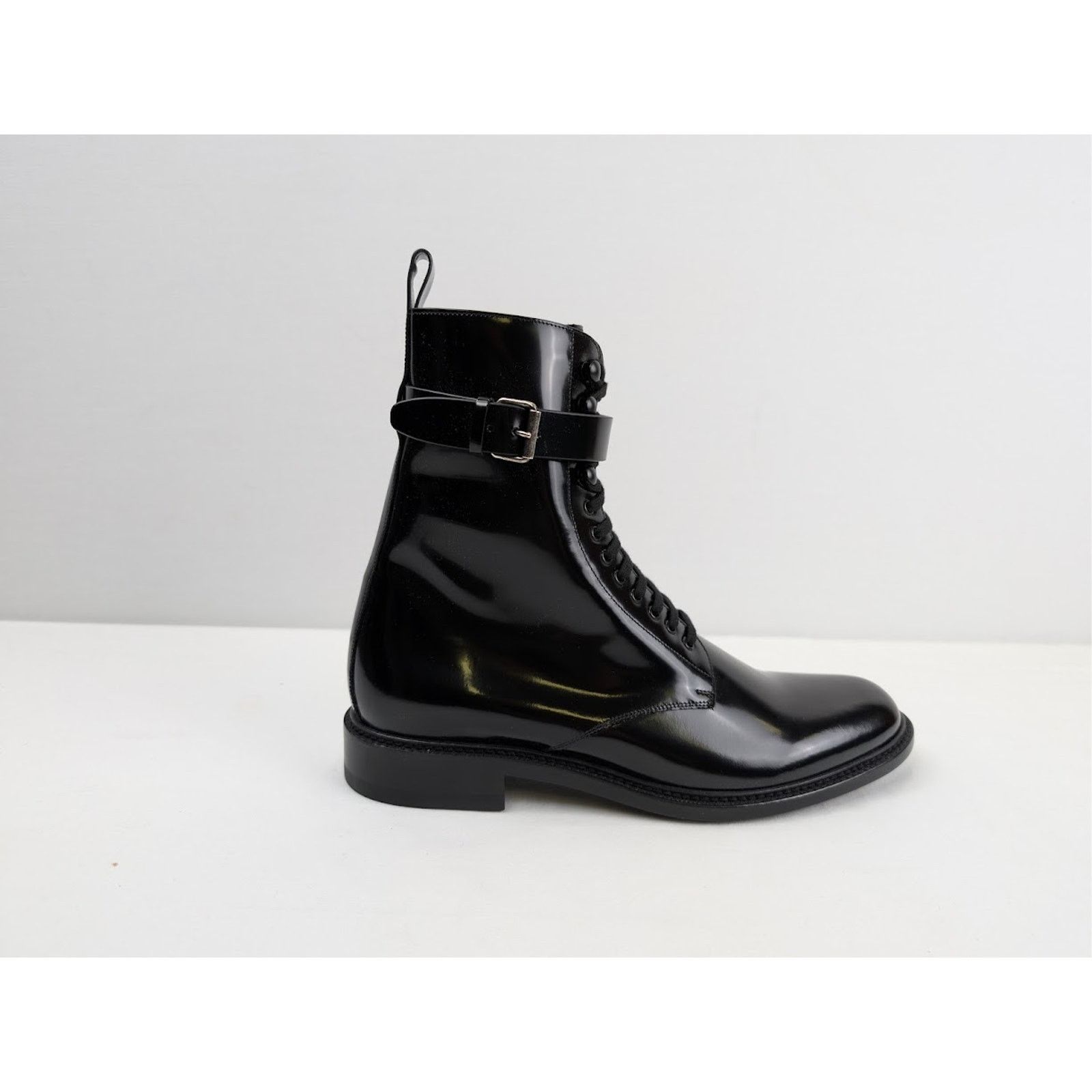 Saint Laurent Paris o1rshd1 Army 20 Lace Up Boots in Nero Size US 11 / EU 44 - 3 Thumbnail