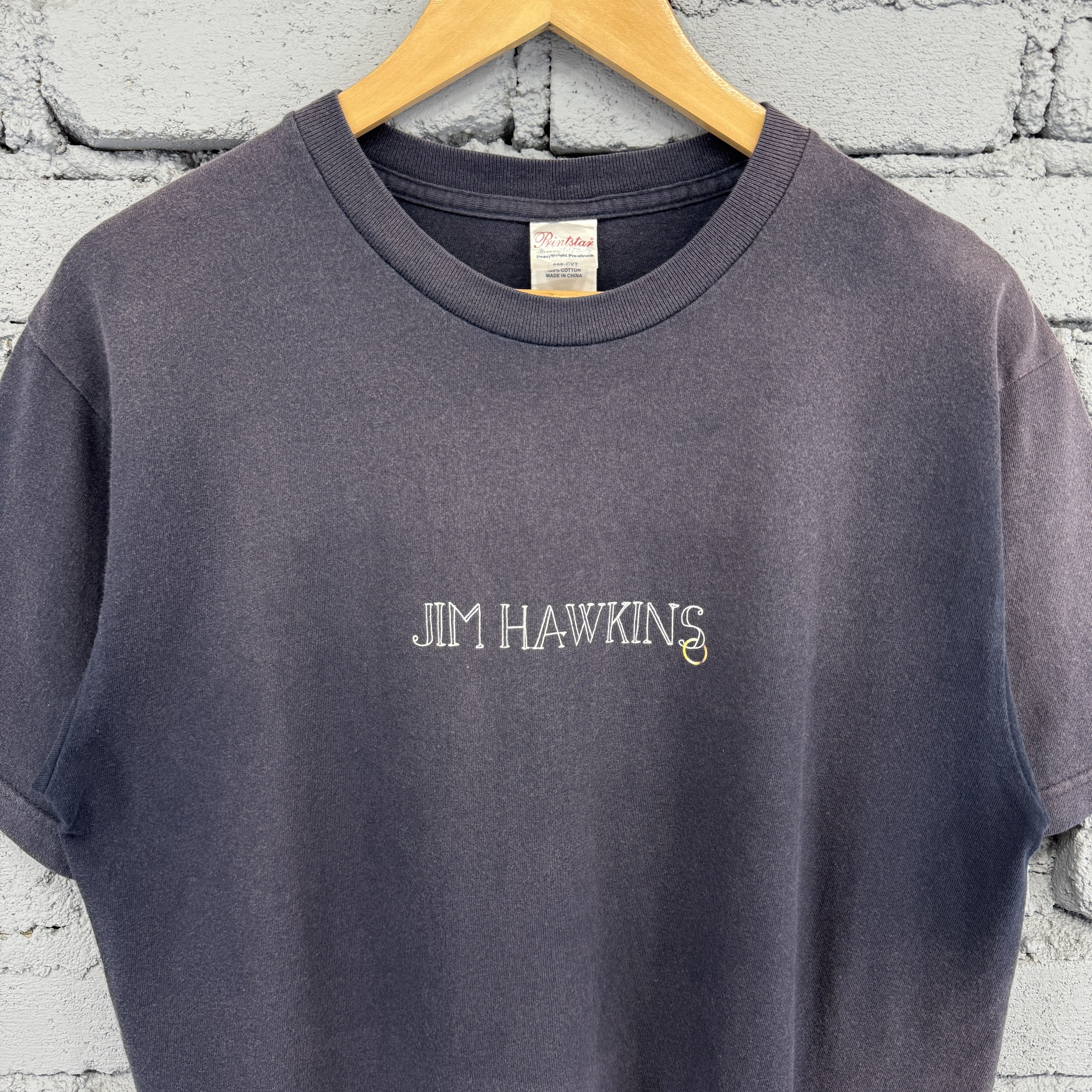 Vintage Vintage Sunfaded Jim Hawkins Tshirt Size US L / EU 52-54 / 3 - 3 Thumbnail