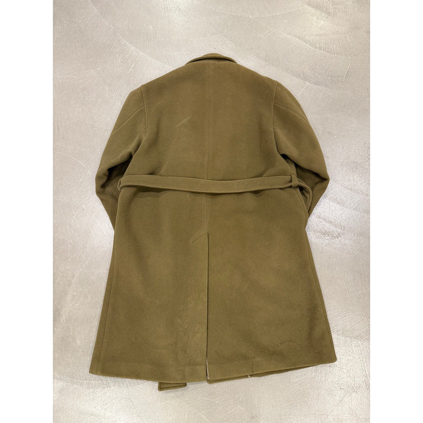 Versace 1990s Gianni Versace olive wool double-breasted overcoat Size US L / EU 52-54 / 3 - 5 Thumbnail