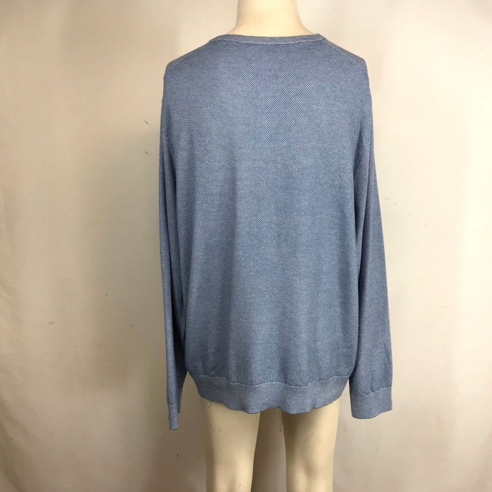 Bonobos BONOBOS Mens Blue Textured Long Sleeve Henley Shirt XXL Size US XXL / EU 58 / 5 - 5 Thumbnail