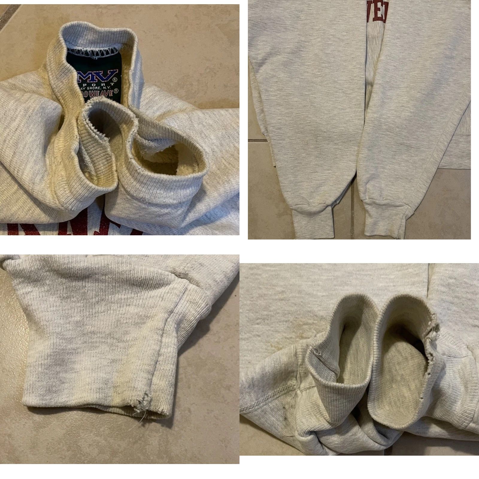 Vintage VINTAGE 90s Stanford University Faded Reverse Weave Sweatshirt XXL College PE Grunge Size US XXL / EU 58 / 5 - 8 Thumbnail