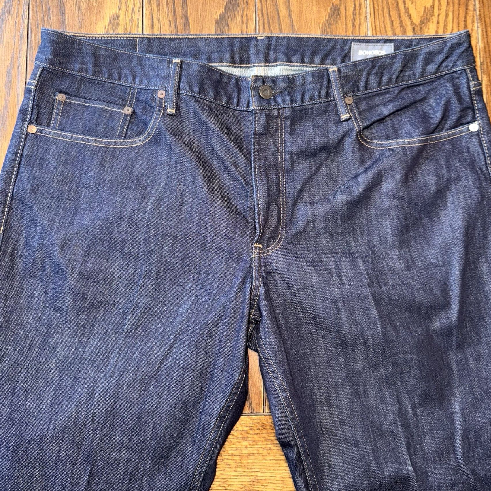 Bonobos Bonobos Jeans Mens 40x32 Blue Straight Dark Wash Stretch Denim Lot Of 2 - Vintage No - 5-Pocket - Regular Size - USA Theme - Men Size US 40 / EU 56 - 5 Thumbnail