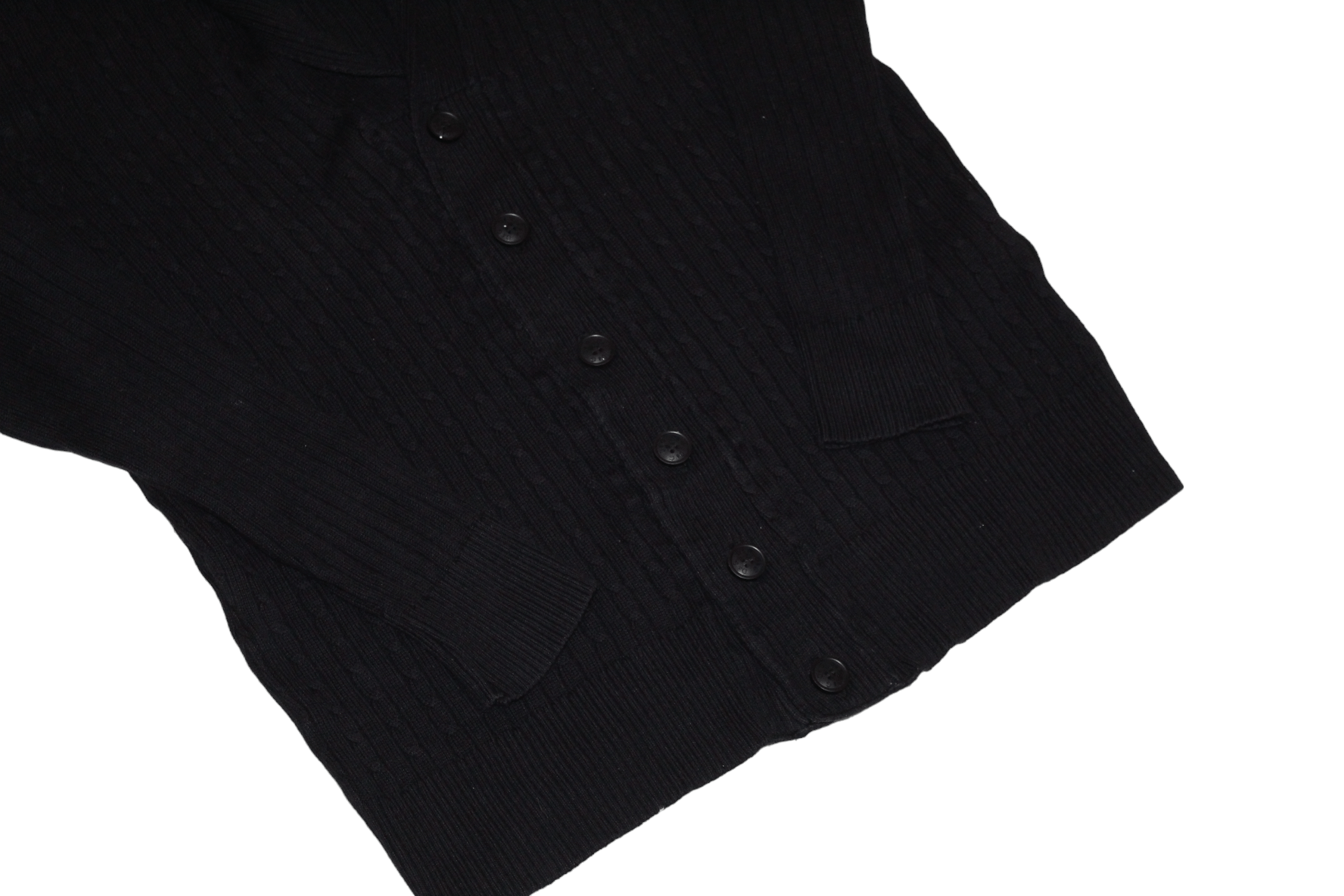 Dolce & Gabbana Dolce & Gabbana Cable Knit Acrylic Viscose Shawl Cardigan Size US L / EU 52-54 / 3 - 7 Thumbnail