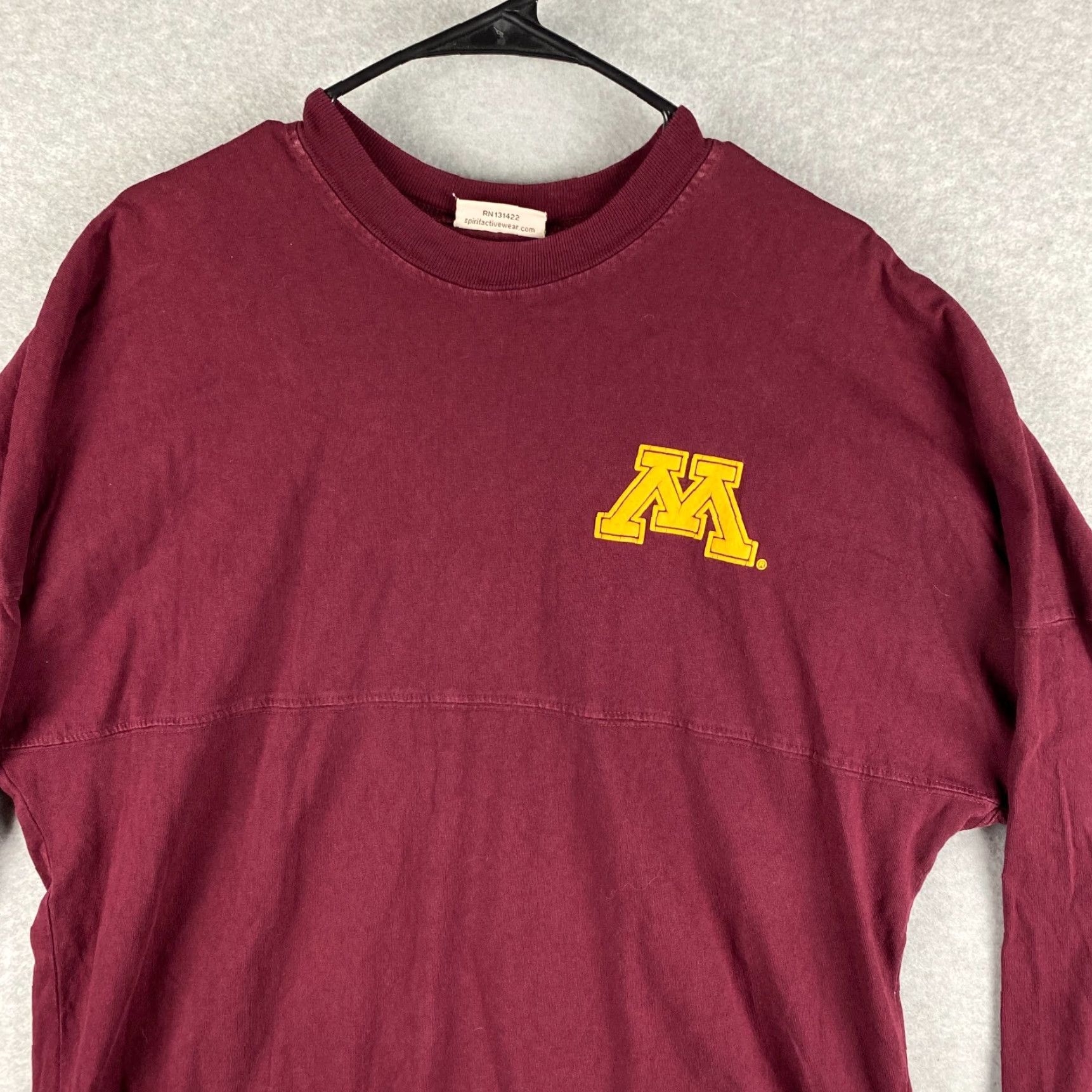 ESPIRIT VINTAGE Minnesota Golden Gophers Spirit Jersey Shirt Men M Maroon Long Sleeve Size US M / EU 48-50 / 2 - 3 Thumbnail