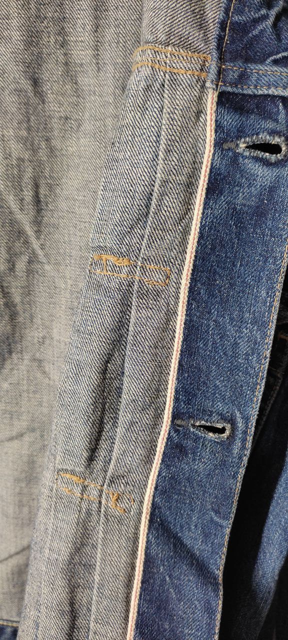 Japanese Brand VINTAGE BARTACK SELVADGE DENIM TRUCKER JACKET Size US M / EU 48-50 / 2 - 18 Thumbnail