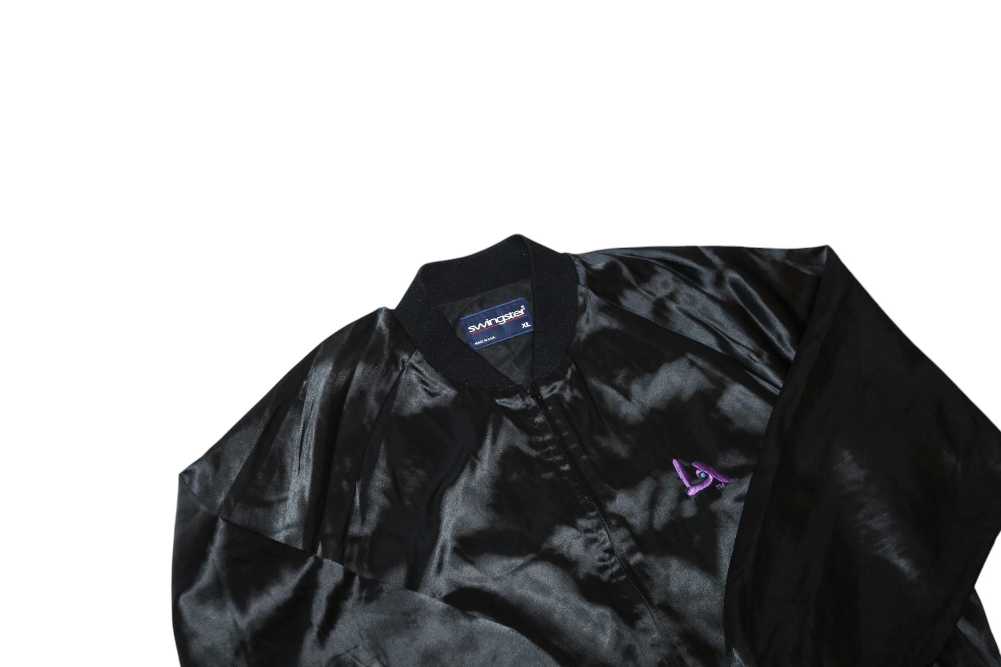 Vintage VTG Swingster L.A. on Location atlas satin bomber jacket Size US XL / EU 56 / 4 - 3 Thumbnail