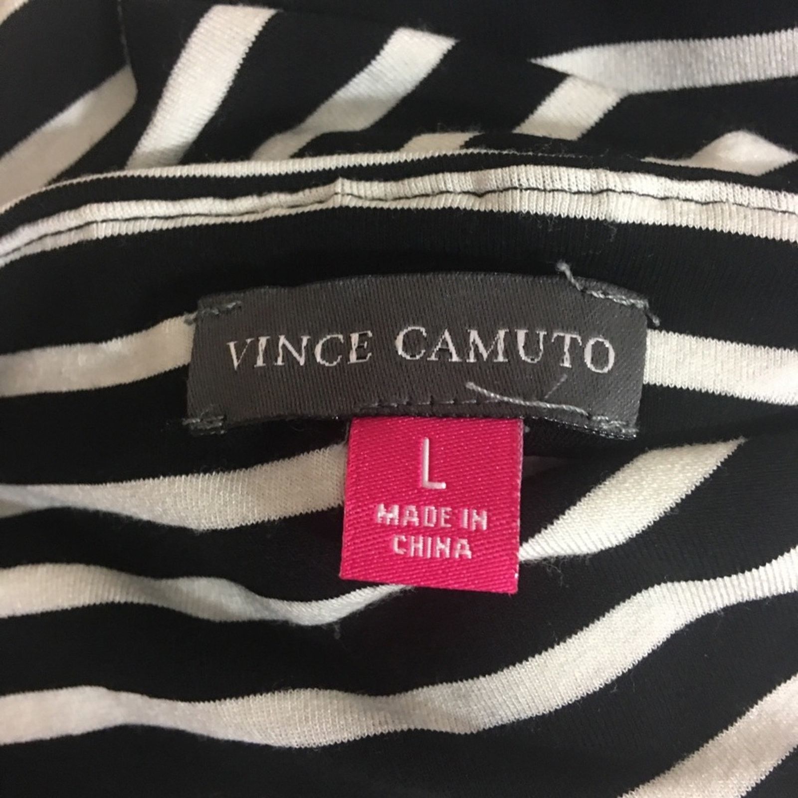 Vince Camuto Vince Camuto Women's Striped Dress Size Large Size L / US 10 / IT 46 - 4 Thumbnail