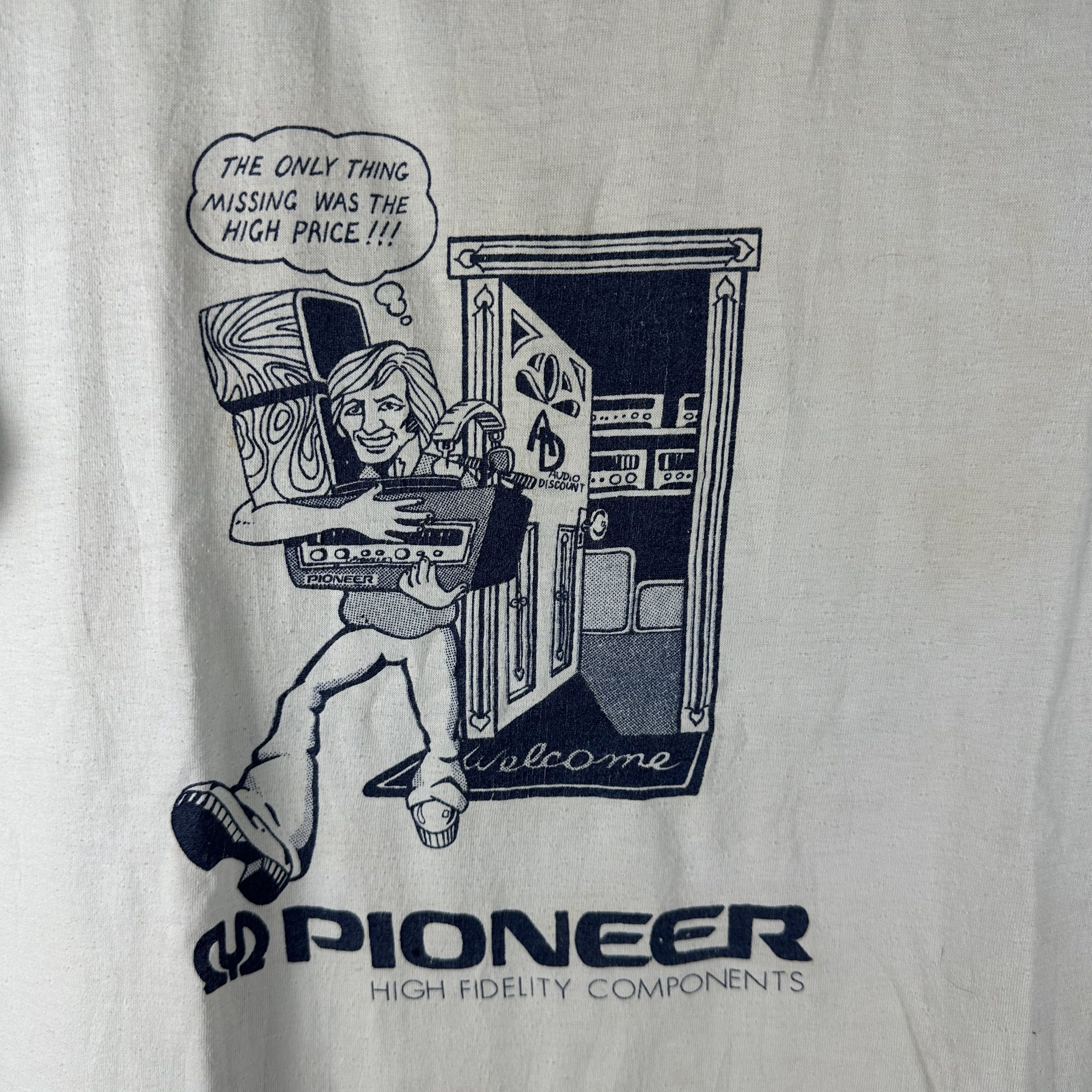Vintage Vintage 70s 80s Pioneer High Fidelity Components Promo Tee Size US S / EU 44-46 / 1 - 2 Thumbnail