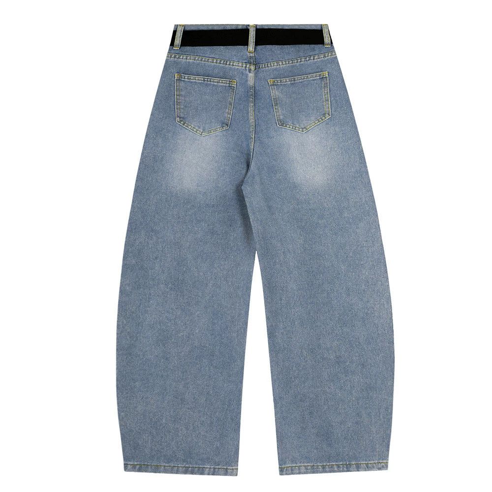 Jean Men's loose-fitting cartoon print machete jeans Size US 32 / EU 48 - 2 Thumbnail