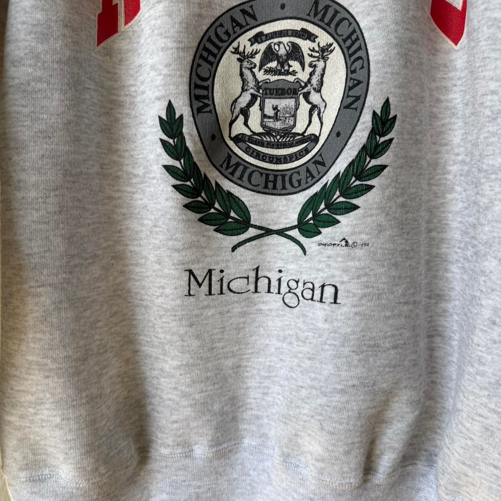 Hanes × Vintage Vintage 80s Ironwood Michigan University Crest Crewneck Size US XL / EU 56 / 4 - 5 Thumbnail