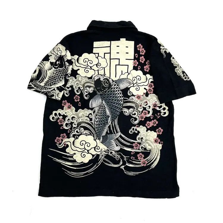 Karakuri Tamashii Karakuri Koi Embroidery Polo Shirts Size US L / EU 52-54 / 3 - 2 Thumbnail