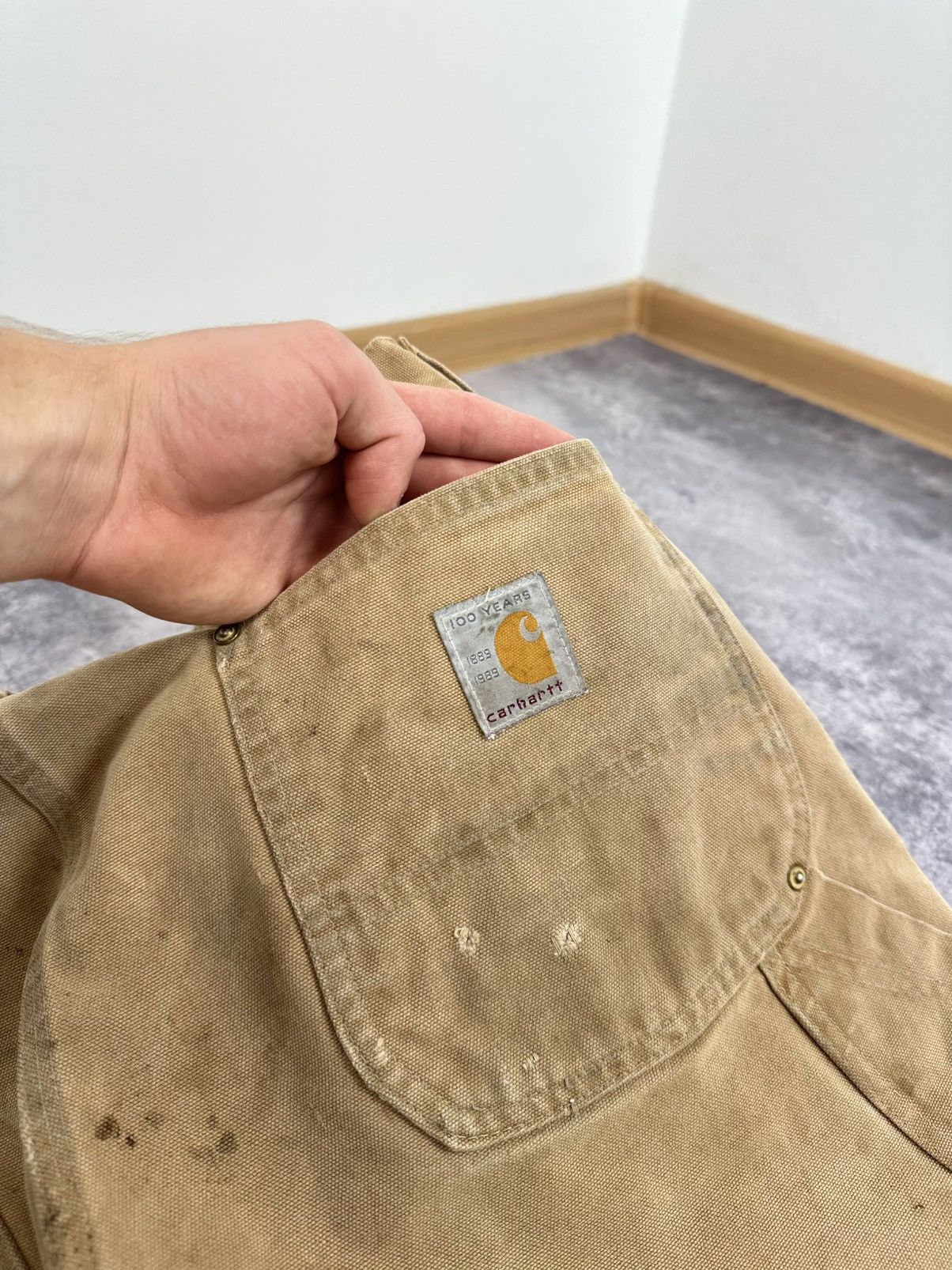 Carhartt Vintage 80s Carhartt 100 Year Anniversary USA Utility Pants Size US 38 / EU 54 - 8 Thumbnail