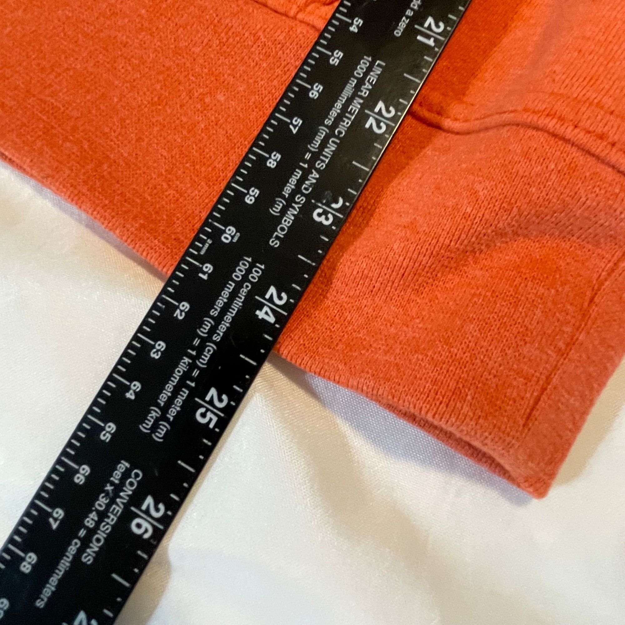 The North Face The North Face Mens Hoodie Small Orange Cotton Blend Pullove Size US S / EU 44-46 / 1 - 8 Thumbnail