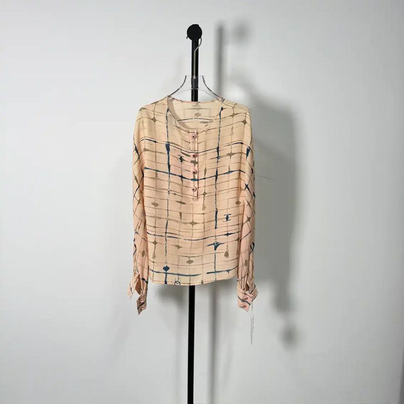 Chanel Chanel Multicolor Silk Women's Shirt 0089 Size S / US 4 / IT 40 - 1 Thumbnail