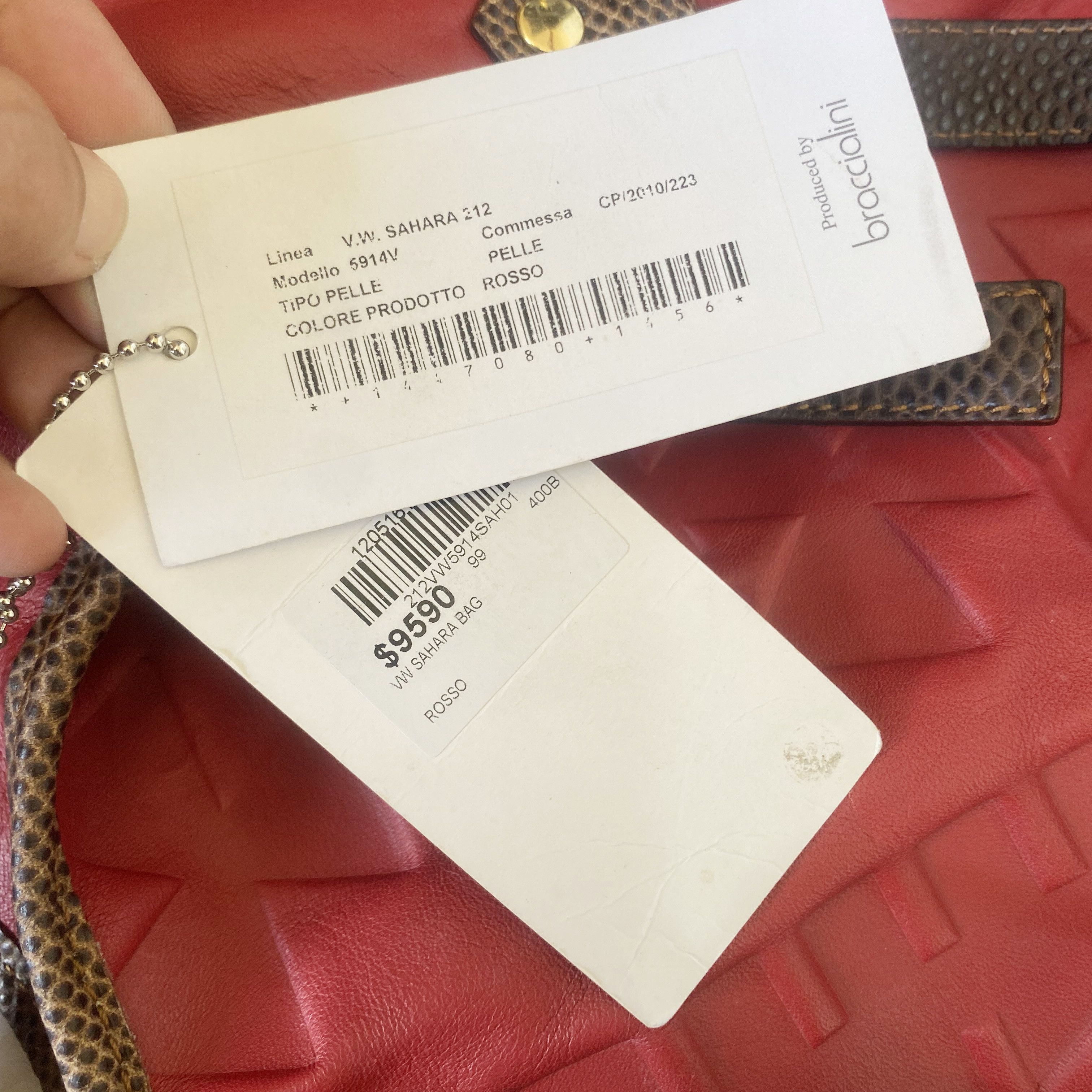 Vivienne Westwood Sahara Red Leather Hobo Shoulder Bag Size ONE SIZE - 14 Thumbnail