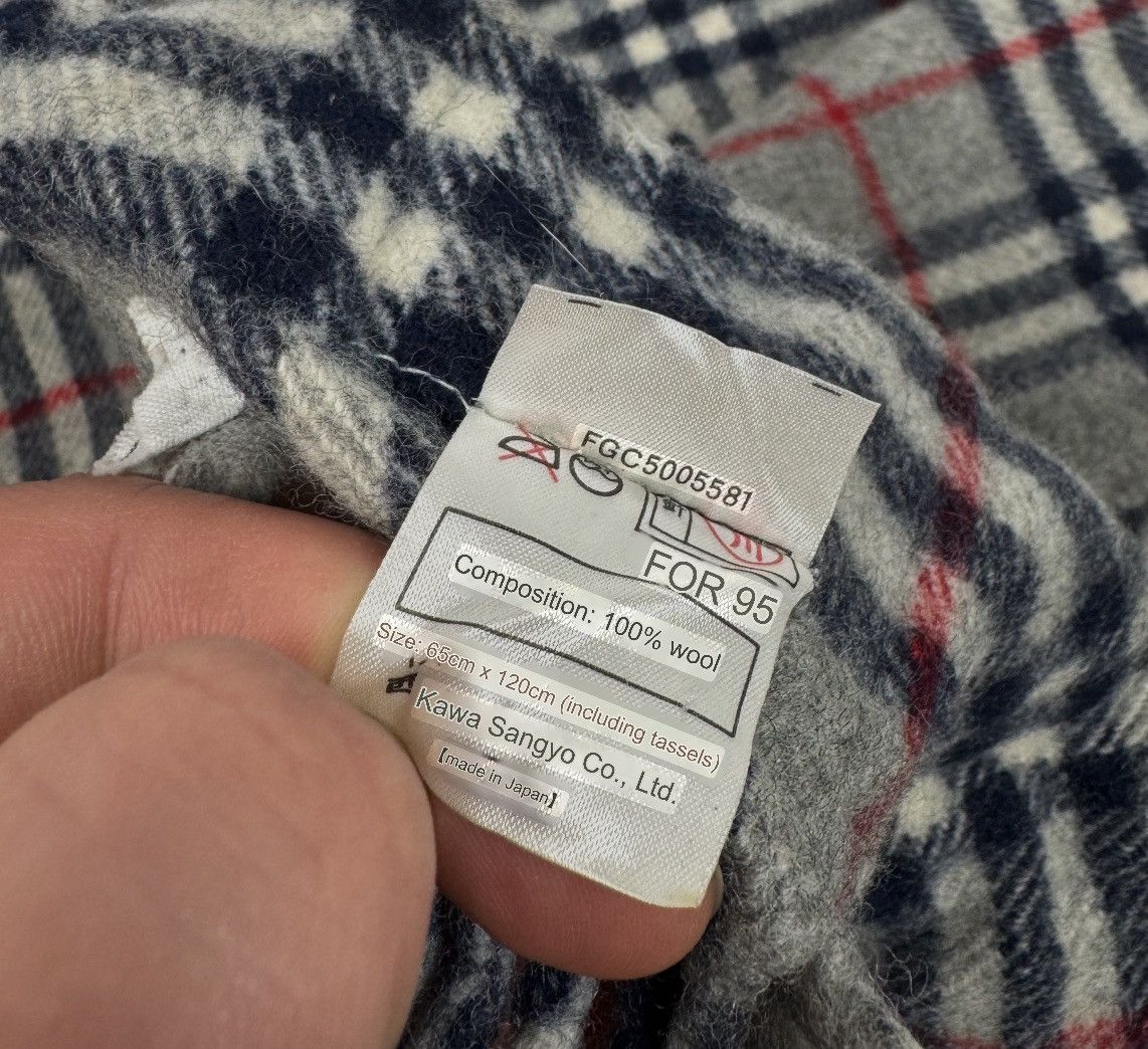 Burberry Burberrys Scarf Vintage Made In Japan Wolle Monogram Size ONE SIZE - 8 Thumbnail