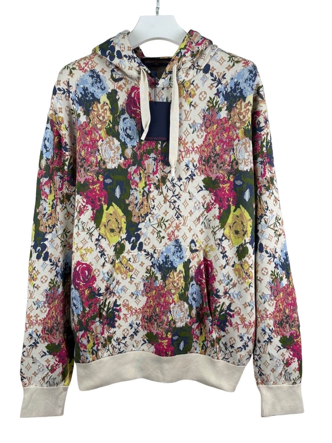 Louis Vuitton × Virgil Abloh Flower Graphic Jacquard Hoodie | Grailed