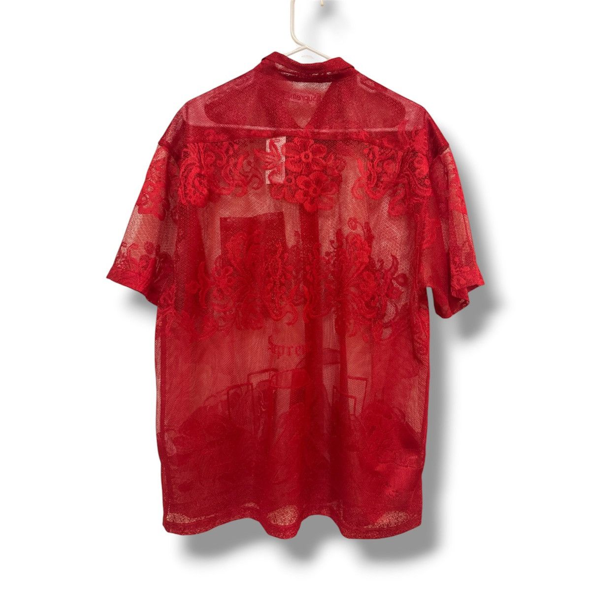 Supreme Supreme Last Supper Lace S/S Shirt Red Size US XL / EU 56 / 4 - 4 Thumbnail