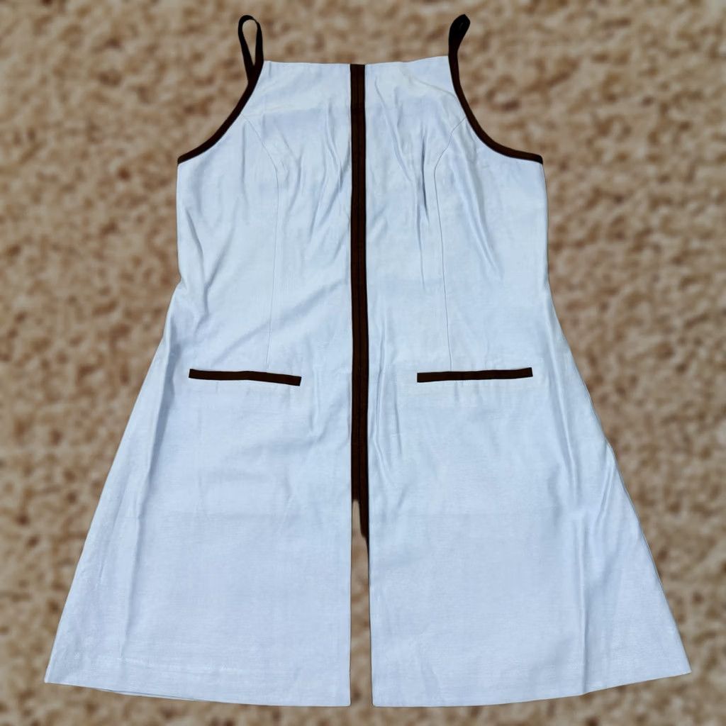 Anthropologie Anthropologie Sovere Sleeveless Shift Refine Mini Dress Women's Large Blue Size L / US 10 / IT 46 - 1 Thumbnail