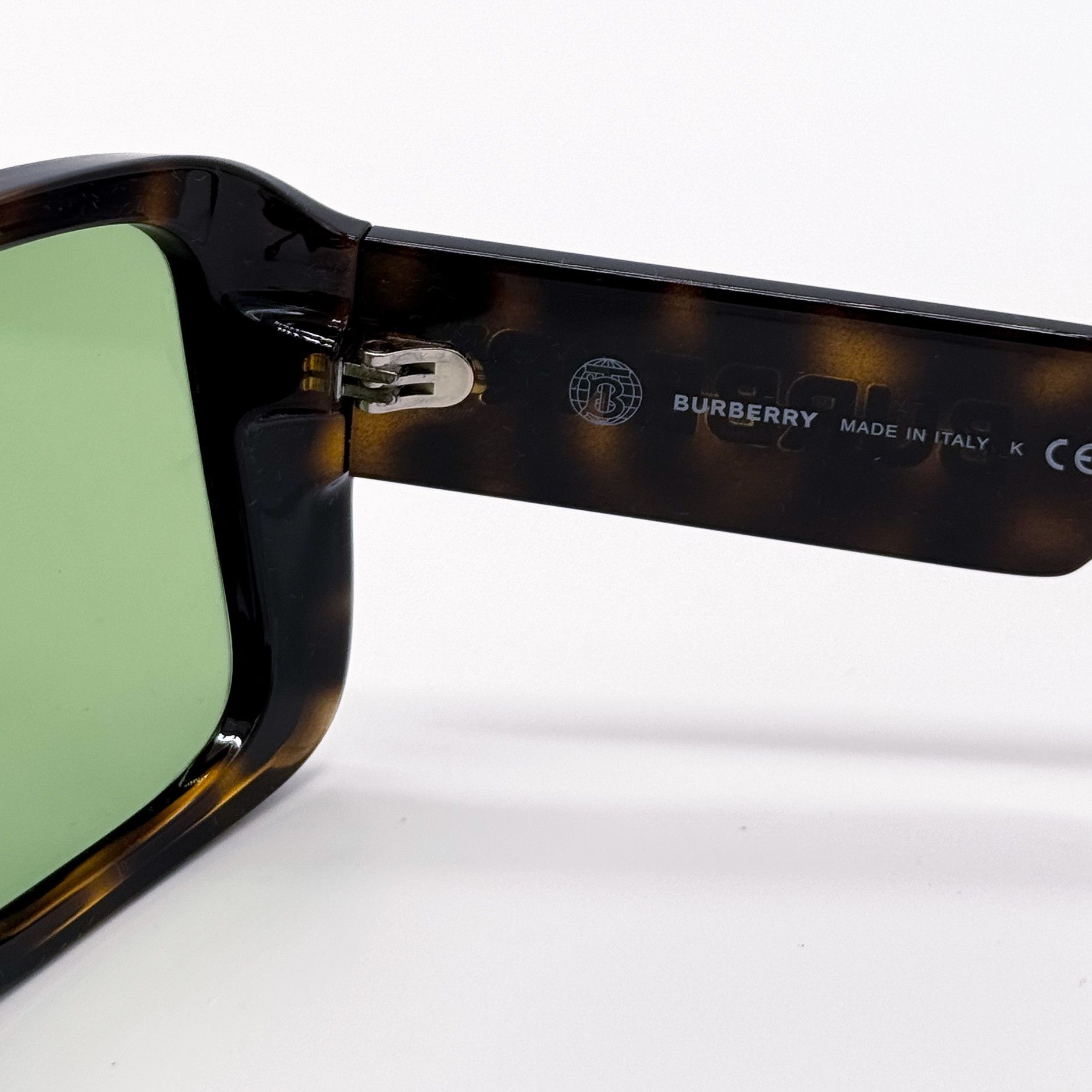 Burberry NEW BURBERRY BE4401U 3002/2 DARK HAVANA/GREEN MEN SUNGLASSES Size ONE SIZE - 8 Thumbnail