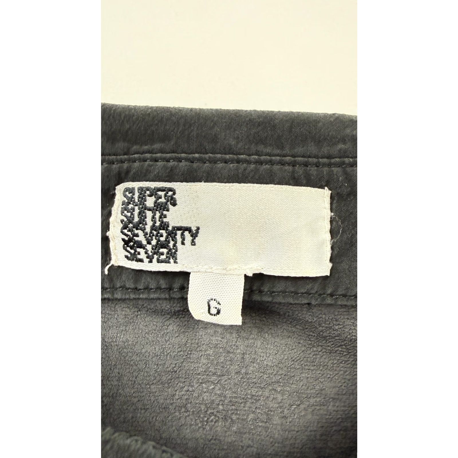 Vintage Super Fine Seventy Seven Shirt Womens Black Large Button Front Long Sleeve Top Size L / US 10 / IT 46 - 4 Thumbnail