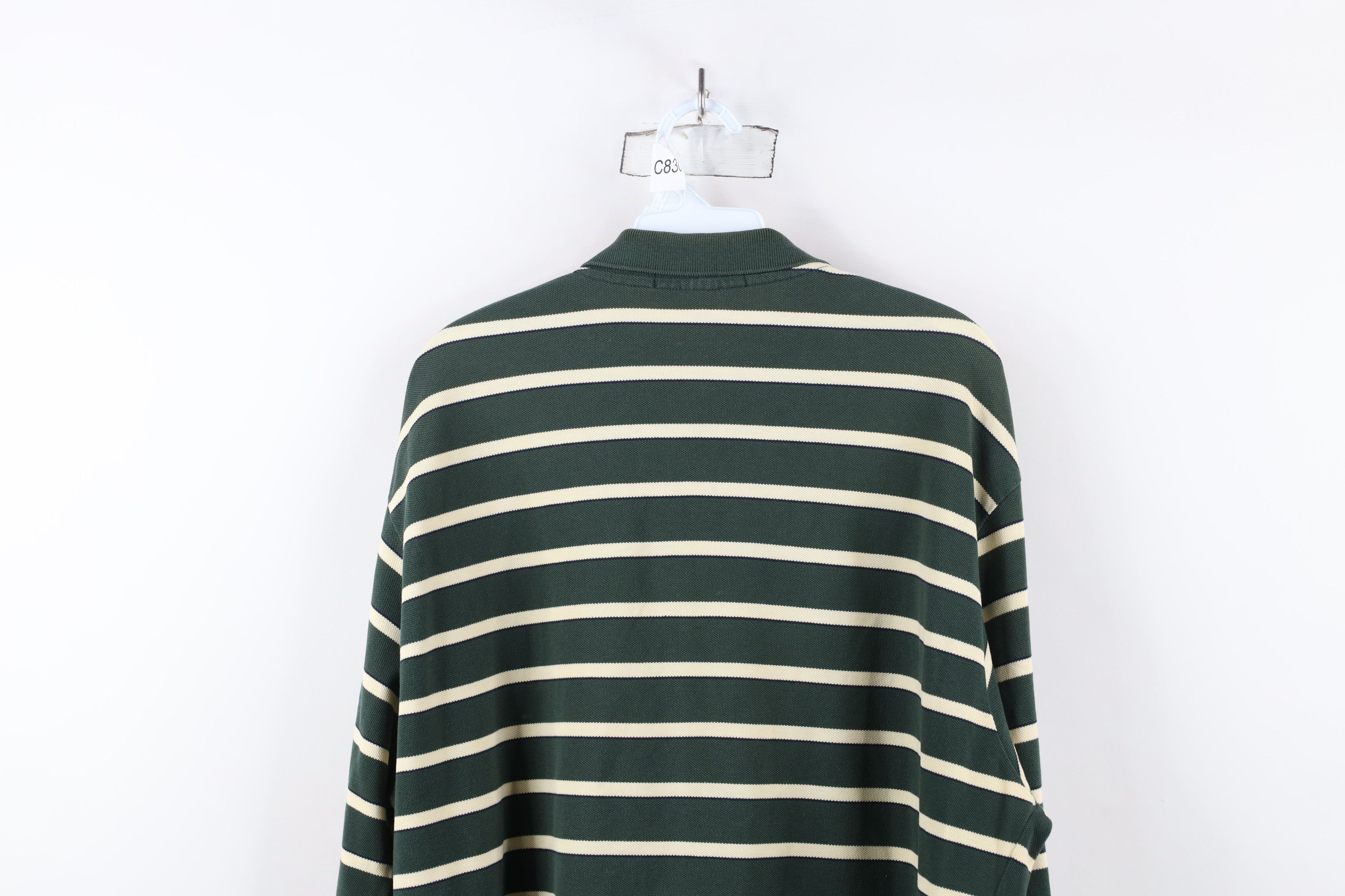 Ralph Lauren × Vintage Vintage 90s Ralph Lauren Striped Long Sleeve Rugby Polo Size US L / EU 52-54 / 3 - 12 Thumbnail