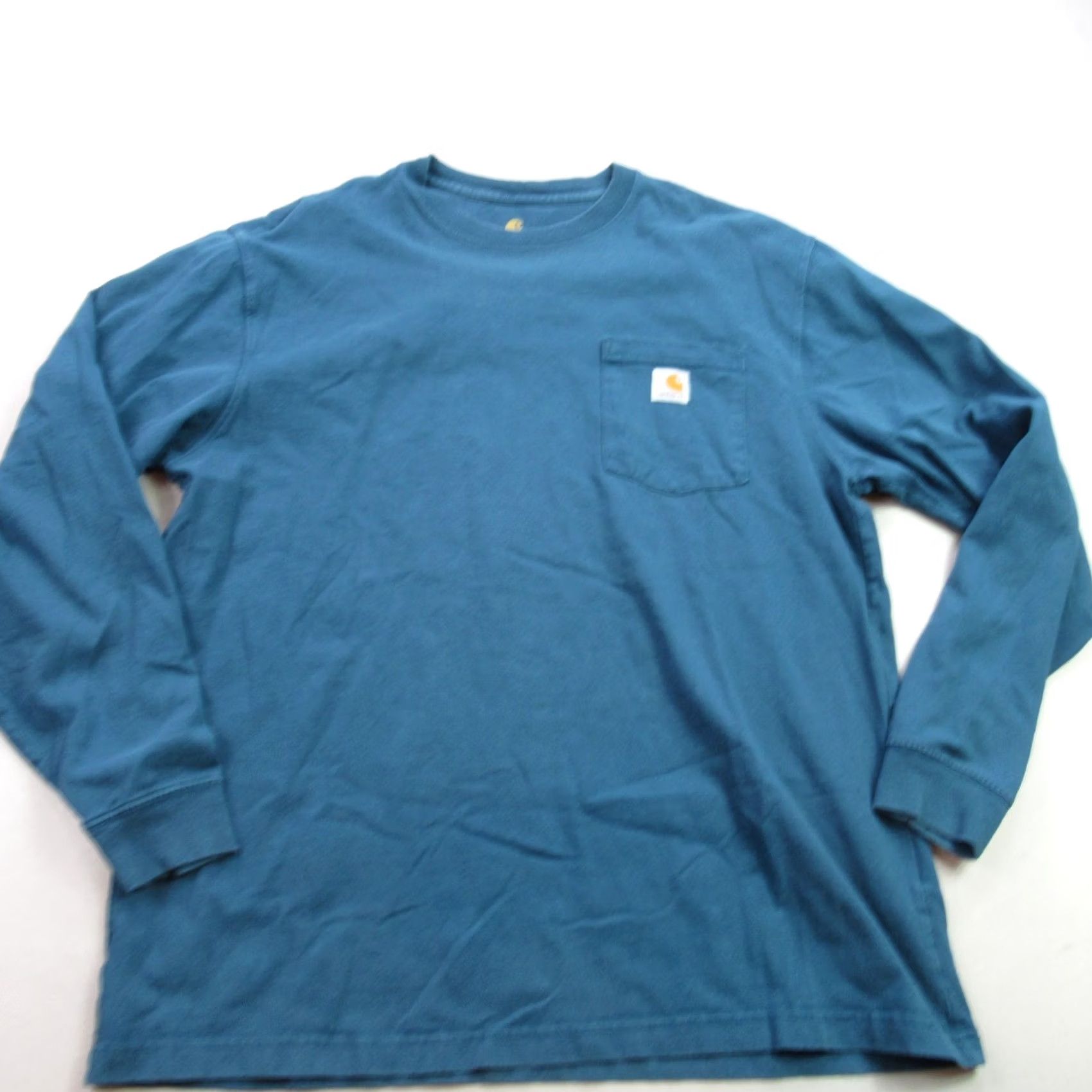 Carhartt Carhartt Shirt Large Blue Long Sleeve Crew Neck Lightweight Casual Mens Size US L / EU 52-54 / 3 - 2 Thumbnail