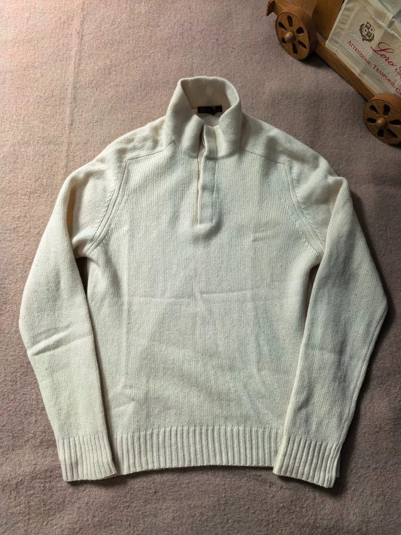 Loro Piana Loro Piana Men's Fleece Long Sleeve Polo - dmc Size US M / EU 48-50 / 2 - 1 Thumbnail
