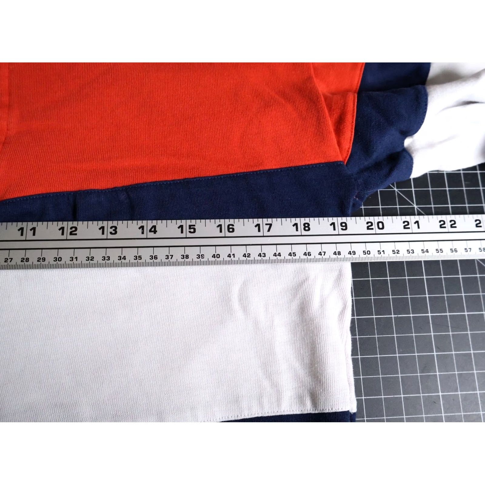 Hush Puppies VINTAGE Hush Puppies Polo Shirt Men: Rugby, Striped, Orange, White, 80s, Lightweight, Cotton Blend, Size S Size US S / EU 44-46 / 1 - 5 Thumbnail
