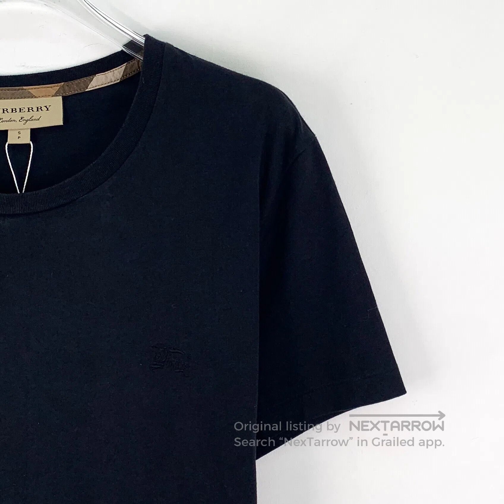 Burberry Burberry Black Warrior Embroidered Cotton Crew Neck Short Size US S / EU 44-46 / 1 - 3 Thumbnail