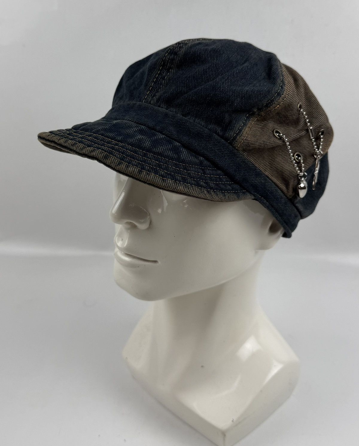 Japanese Brand punk style denim hat tc43 Size ONE SIZE - 1 Thumbnail