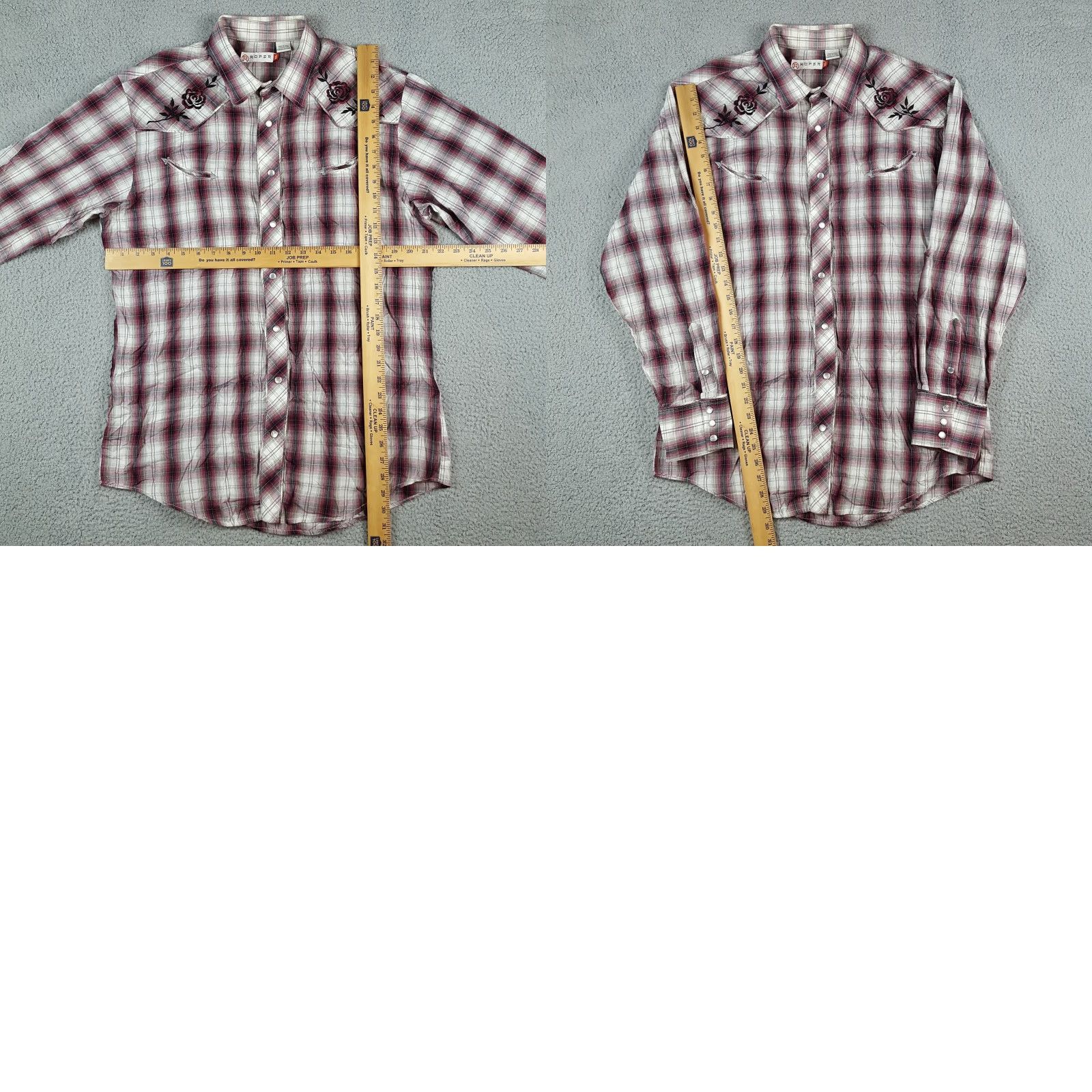 Roper Roper Western Shadow Plaid Cowboy Pearl Snap Men's XL Size Button Up Collared Shirt Size US XL / EU 56 / 4 - 8 Thumbnail