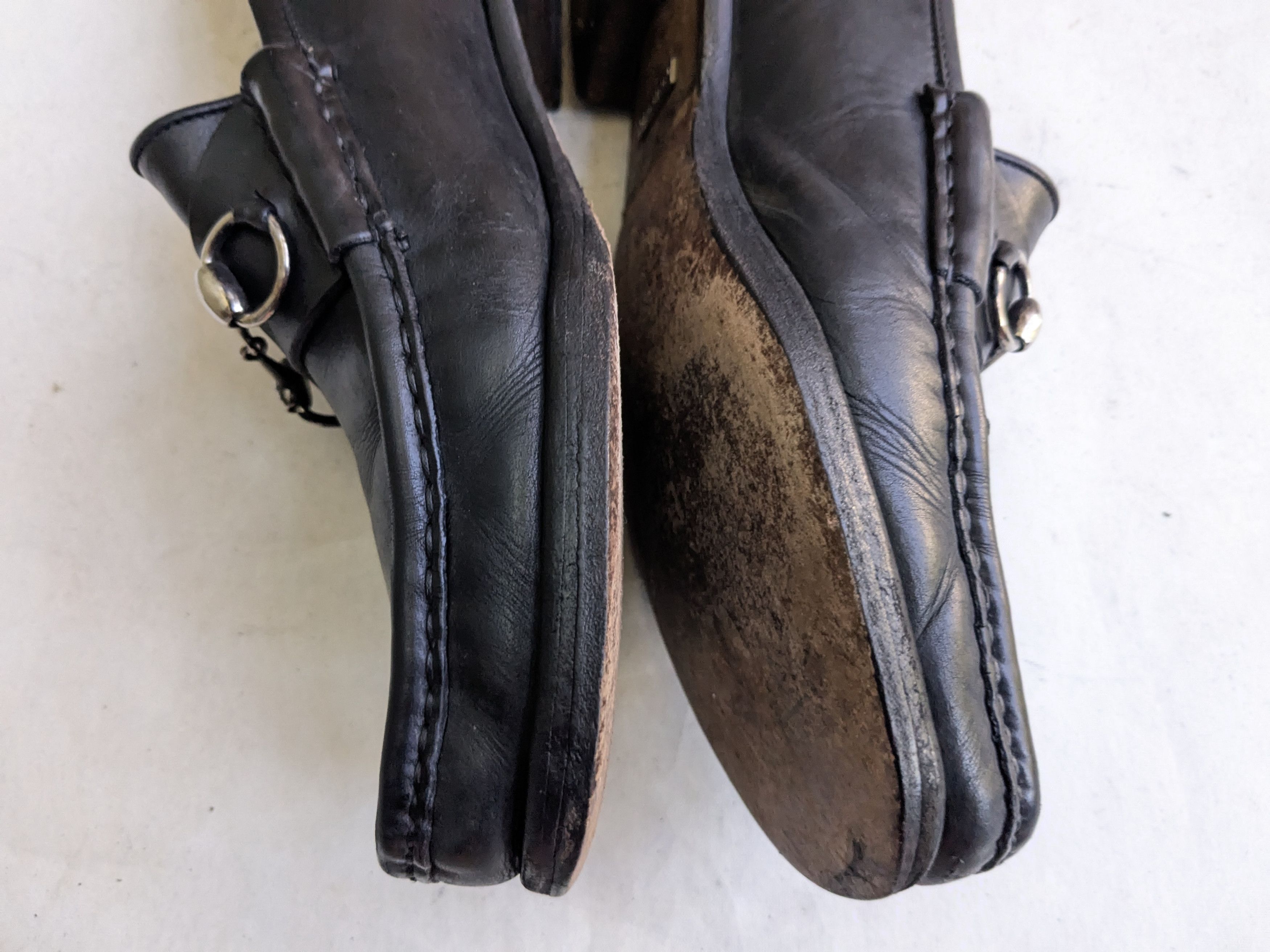Gucci Gucci Horsebit Loafers Black Leather 10.5 Snaffle Mules Size US 10.5 / EU 43-44 - 10 Thumbnail